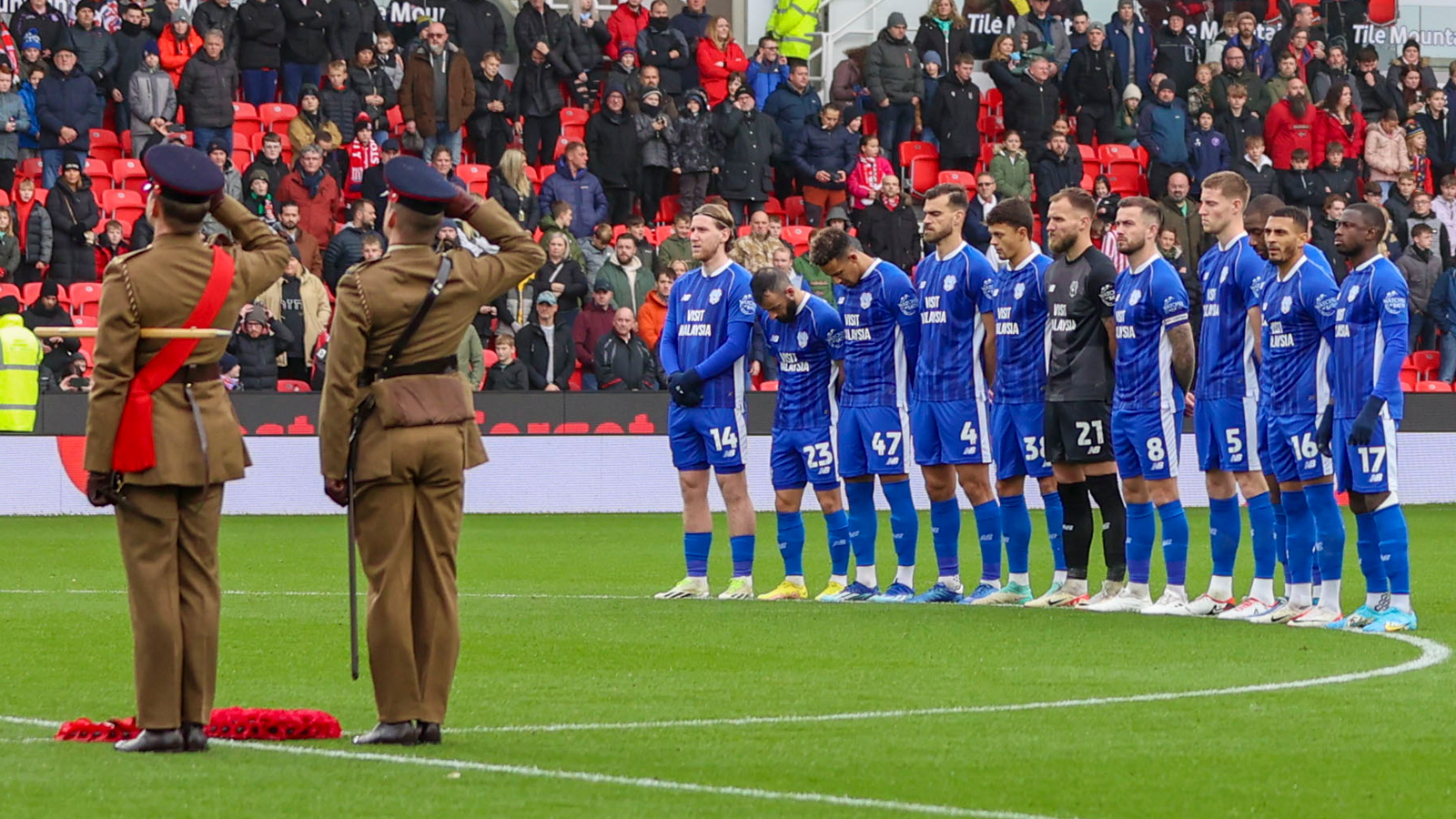 Cardiff City players