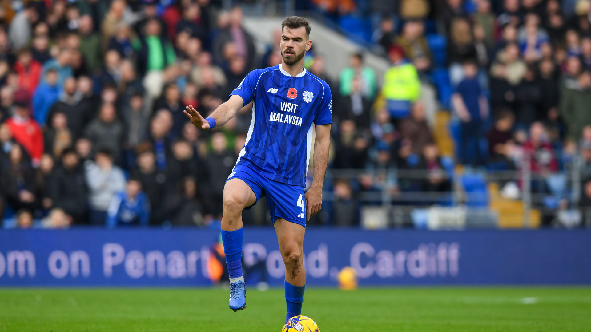 Dimitrios Goutas in action for Cardiff City