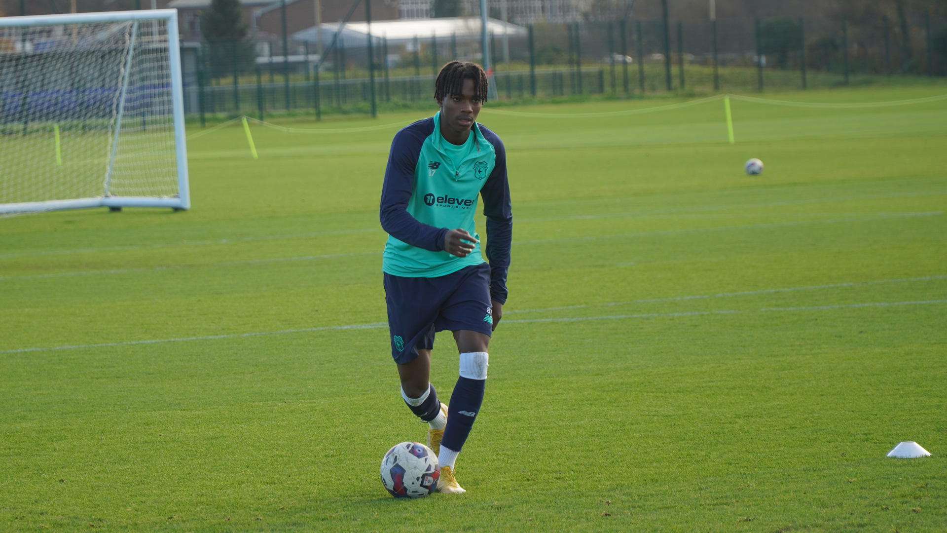 Tanatswa Nyakuhwa in training for Cardiff City U18