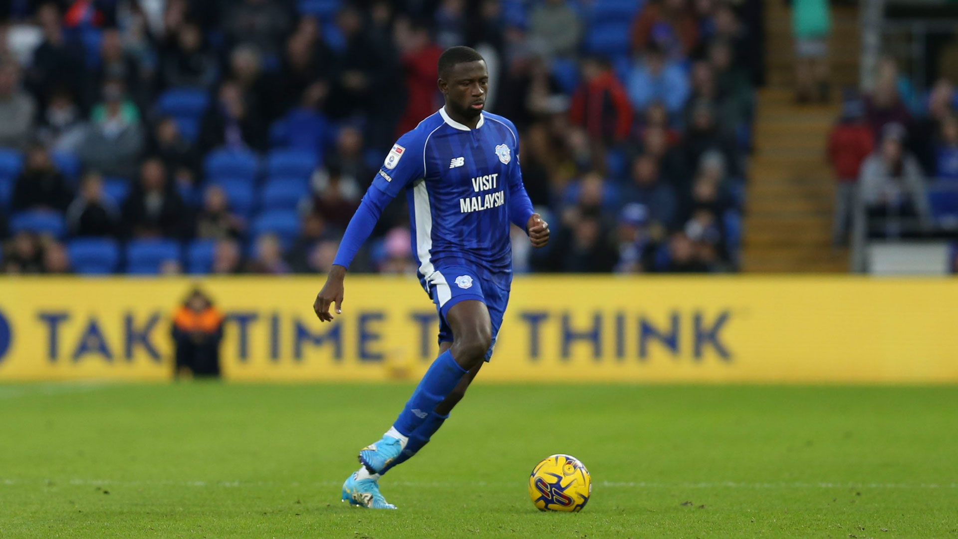 Jamilu Collins in action for Cardiff City