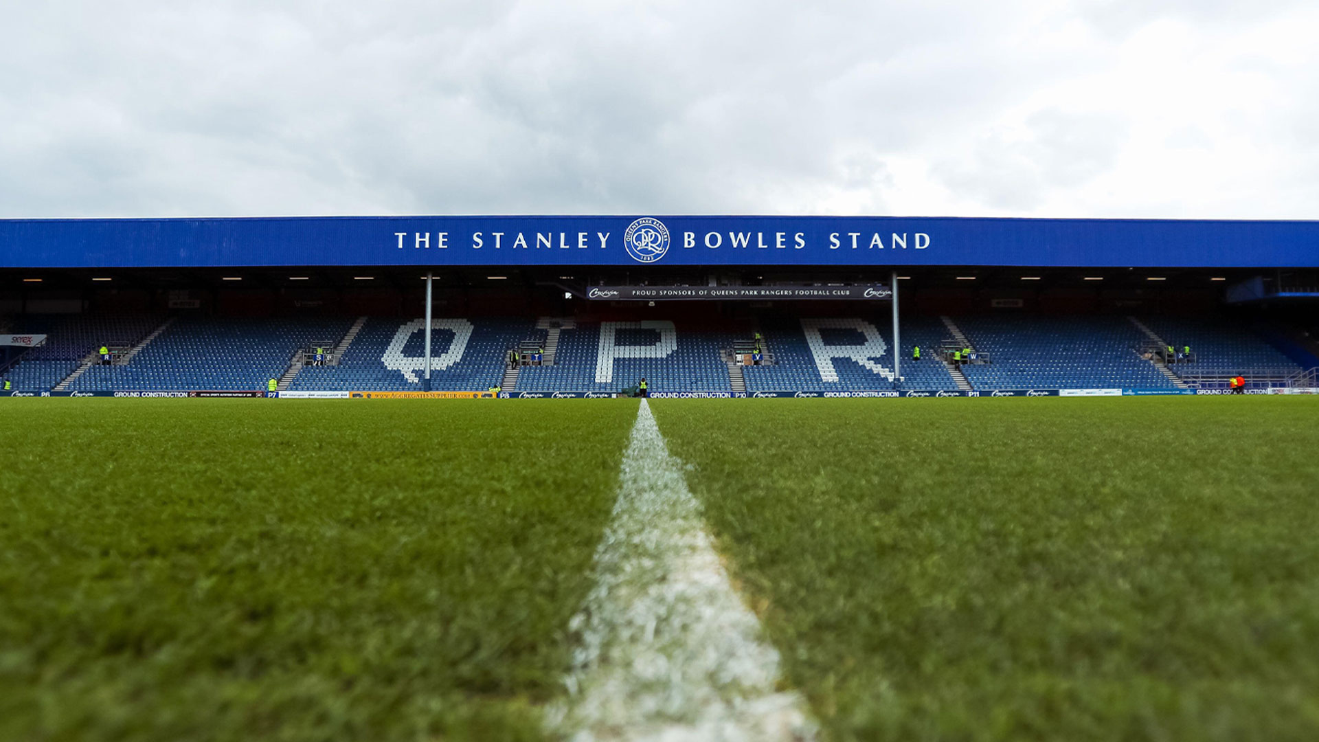 Stampa Artistica A3 GroundDesigns: Queens Park Rangers FC, Stadio Loftus Road, Regalo Ufficiale Per Tifosi Di Calcio