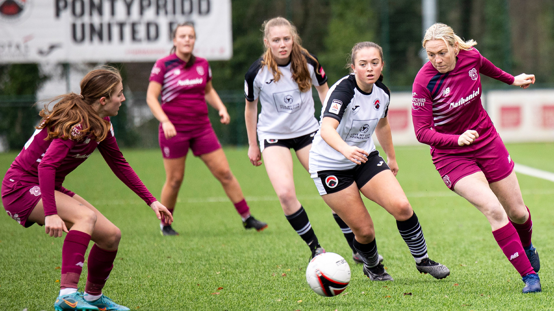 Tija Richardson in action for Cardiff City Women