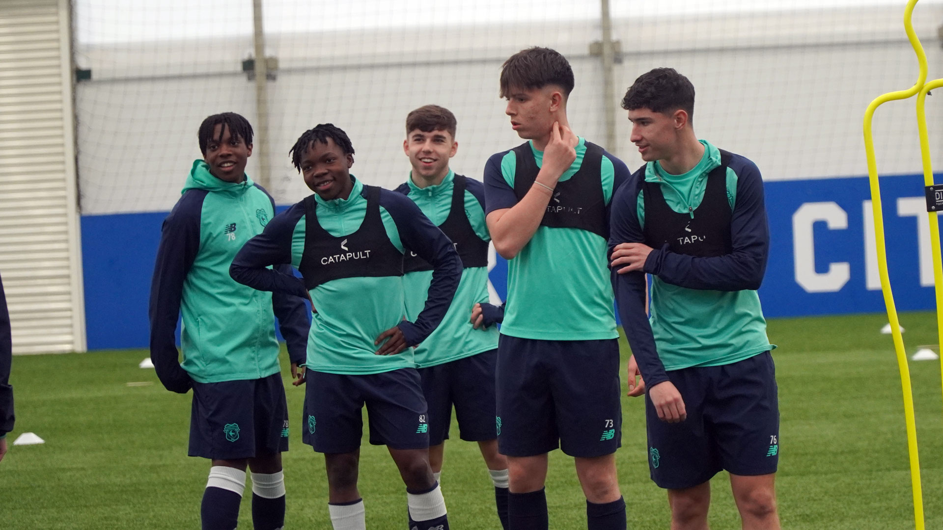 Cardiff City U18s in training
