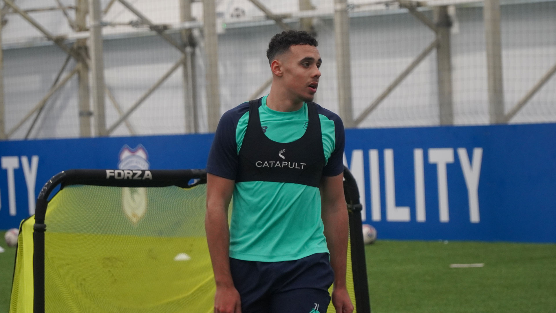 Alyas Debono in Cardiff City U18 training