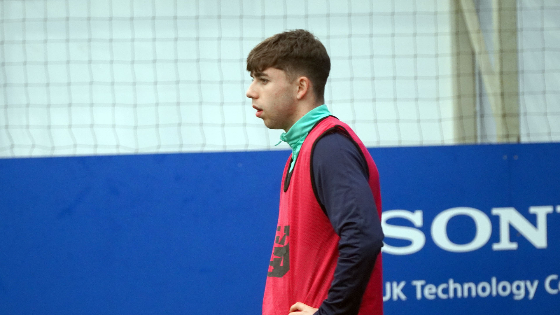 Jake Davies in Cardiff City U18 training