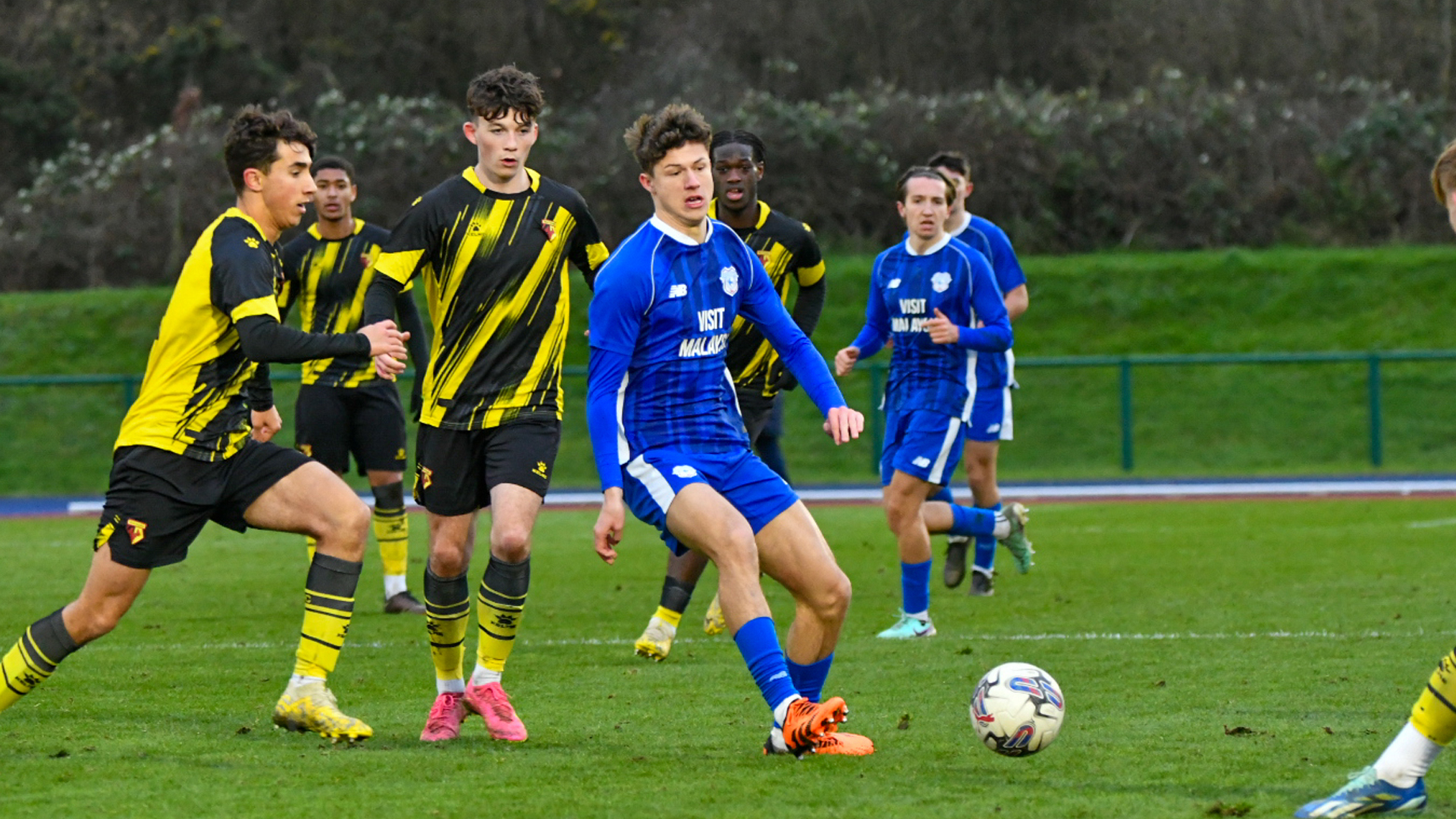 Troy Perrett in action for Cardiff City U21