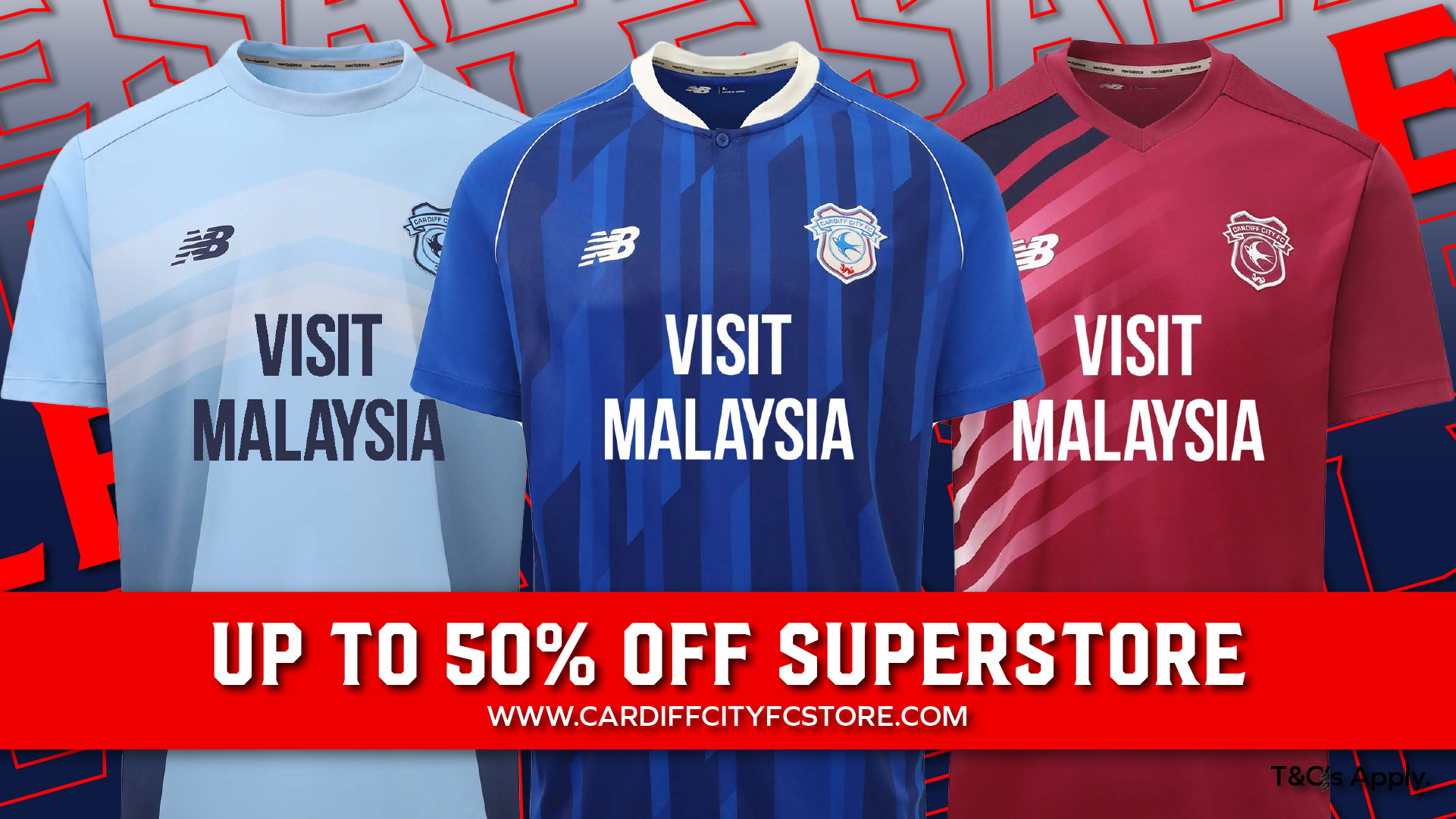 Cardiff City FC Superstore sale