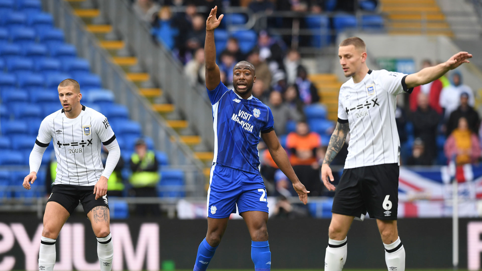 Yakou Meite in action for Cardiff City