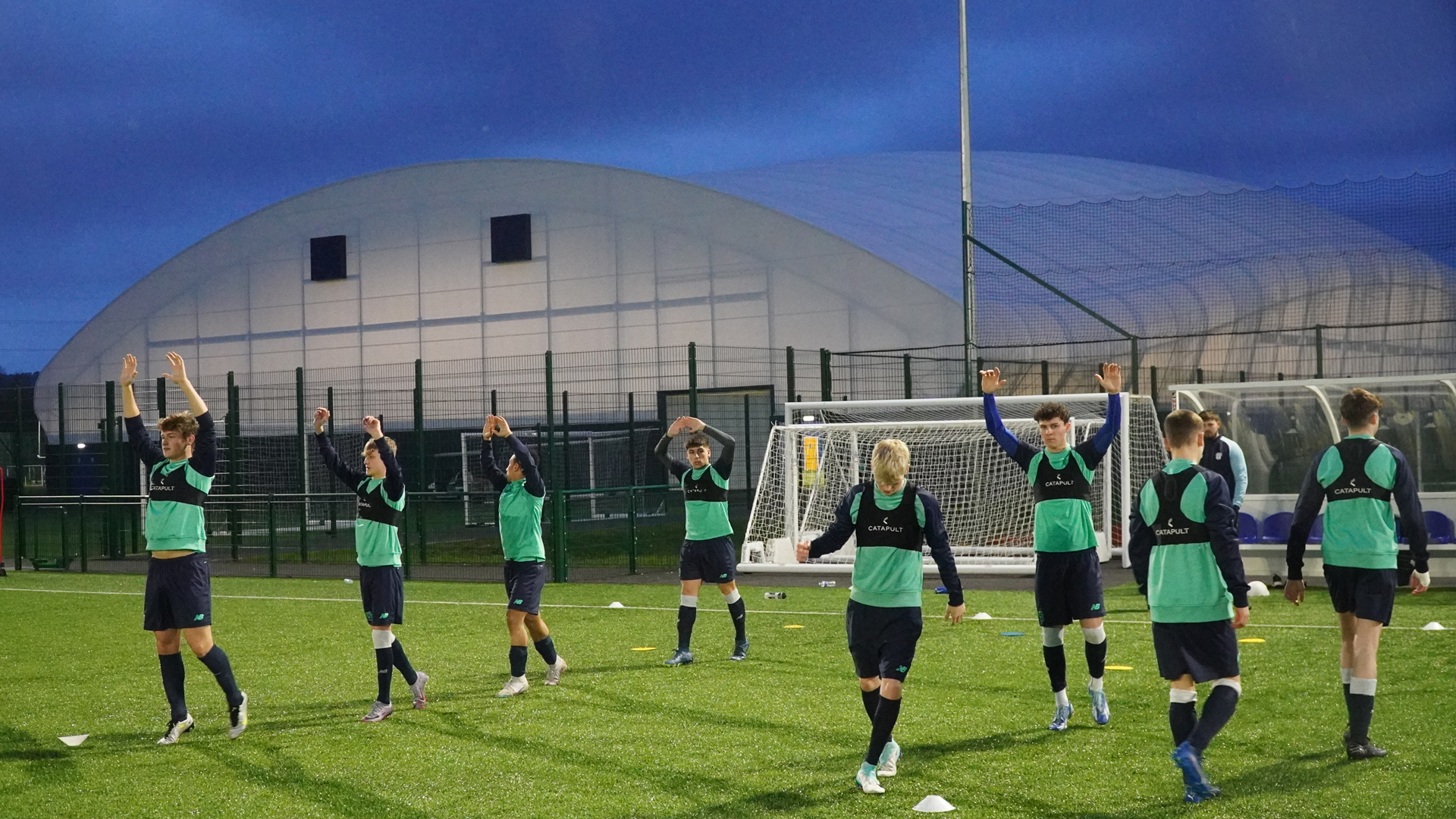 U16s train at llanrumney