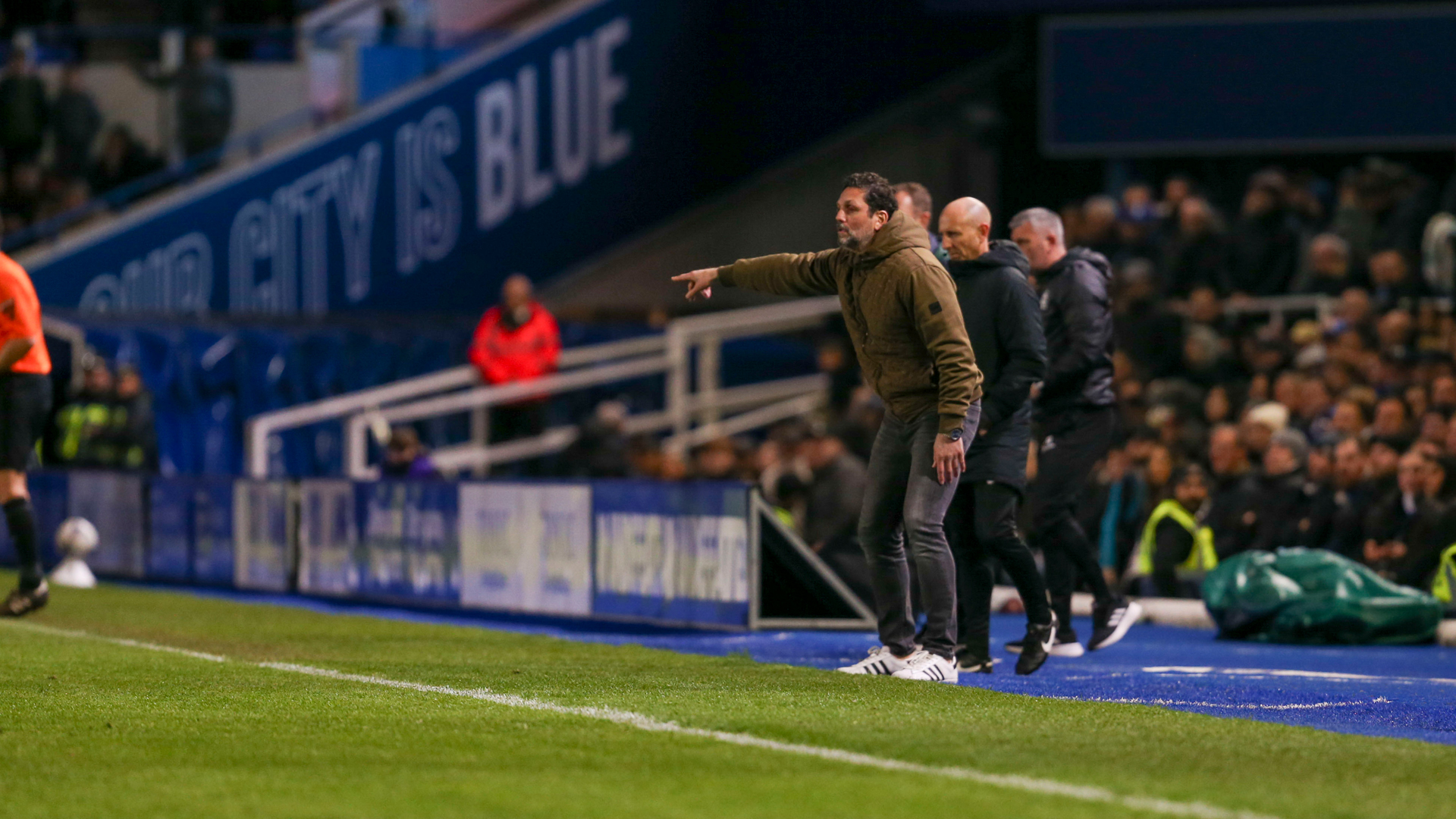 Erol Bulut on the touchline for Cardiff City