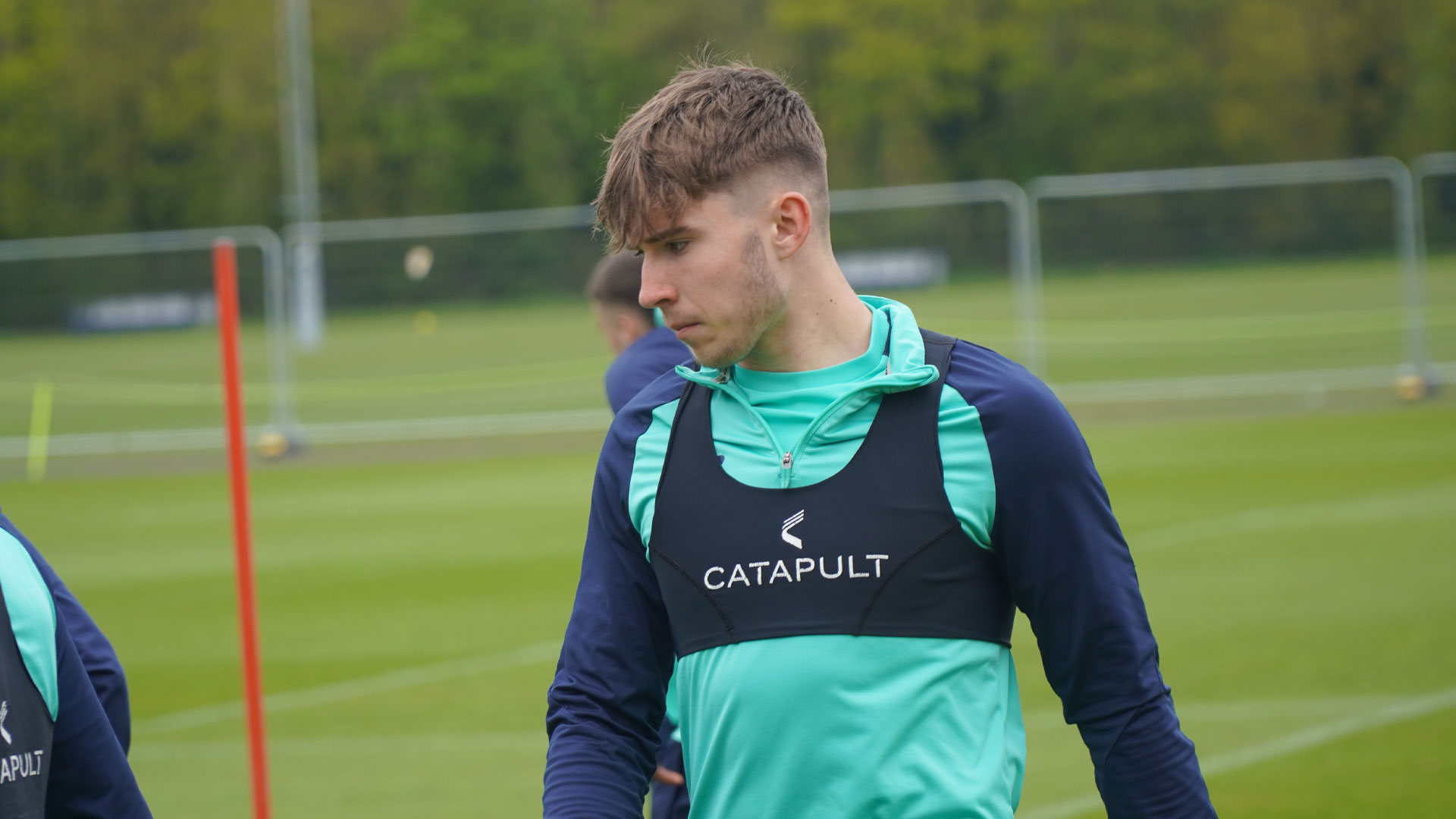 Joseff Edwards in training for Cardiff City U18