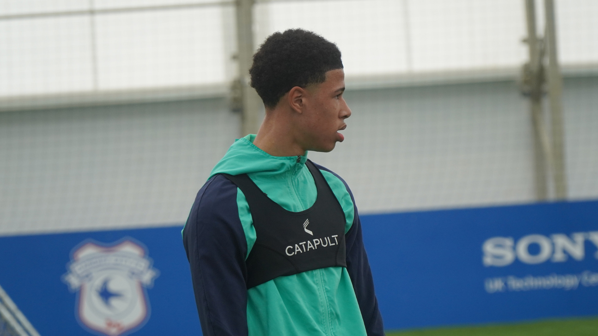 Dan Ola in Cardiff City U18 training