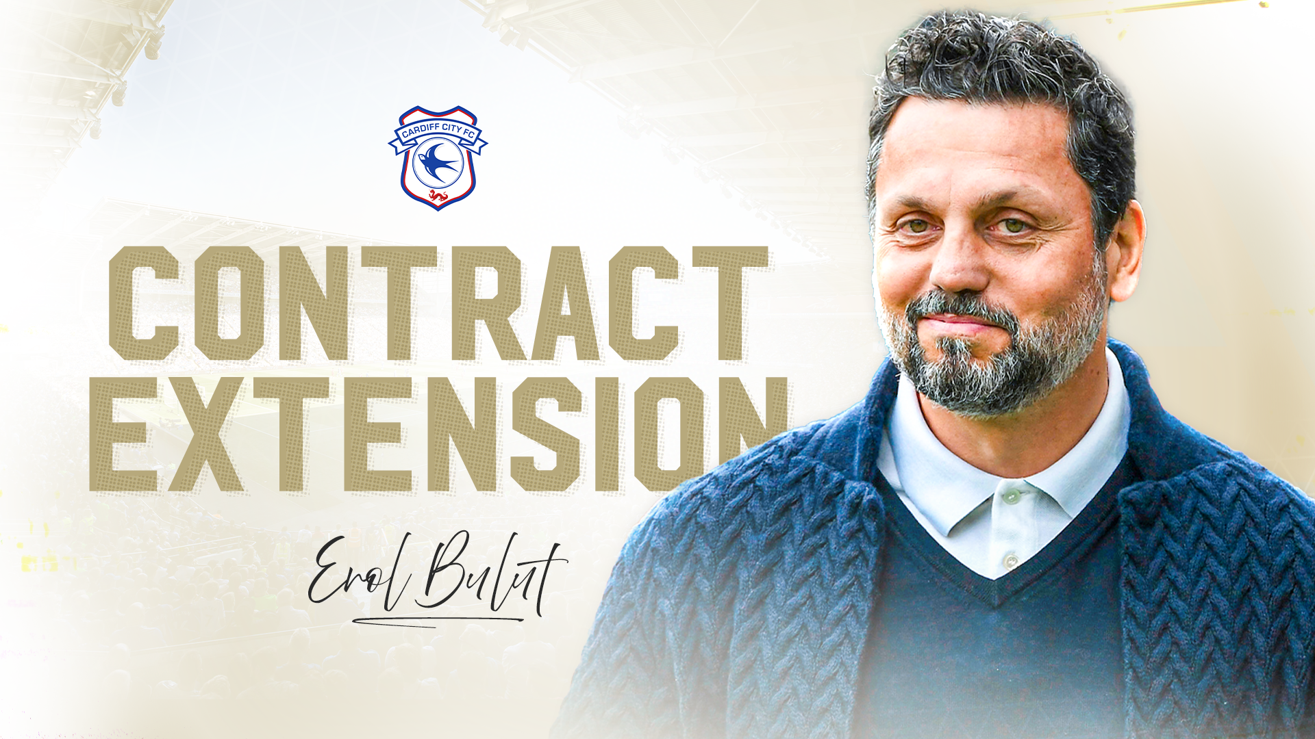 Erol Bulut has extended his deal with the Bluebirds...