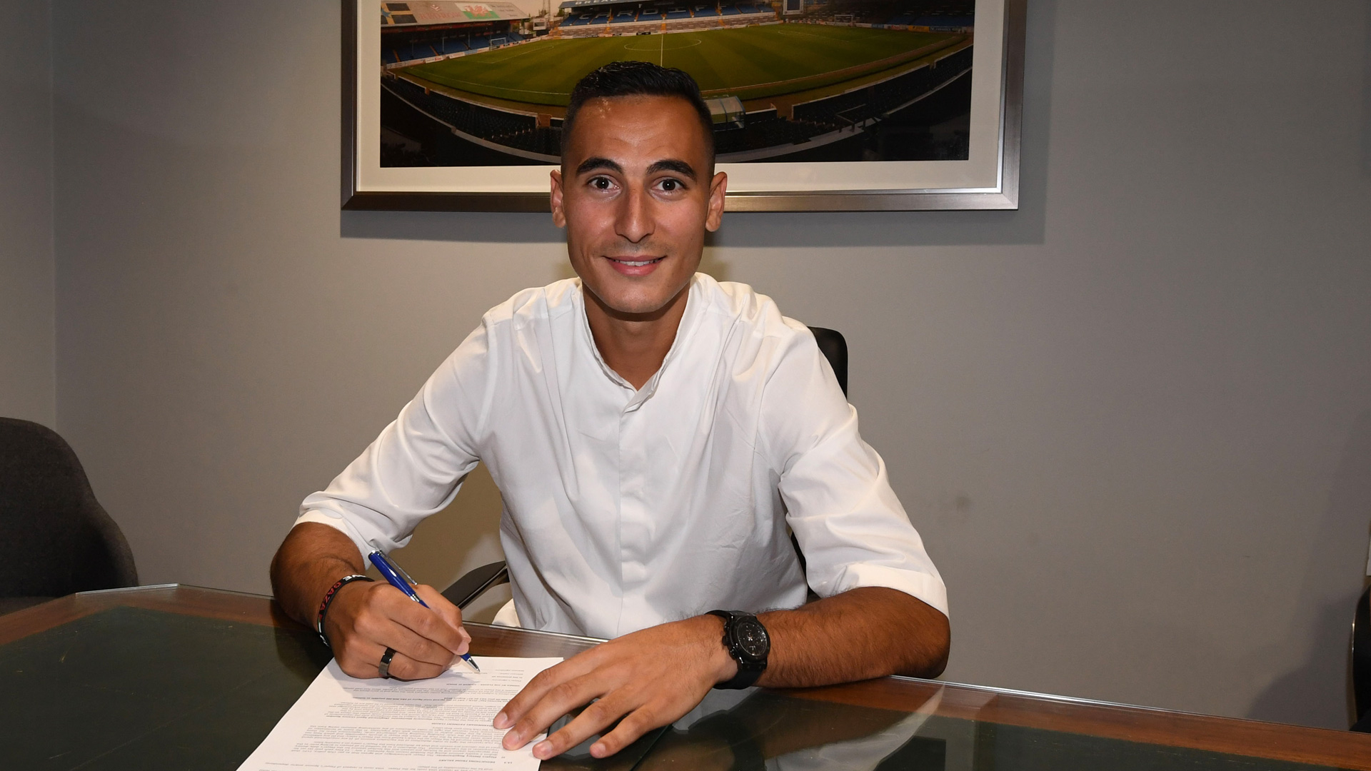 City's new signing puts pen to paper...