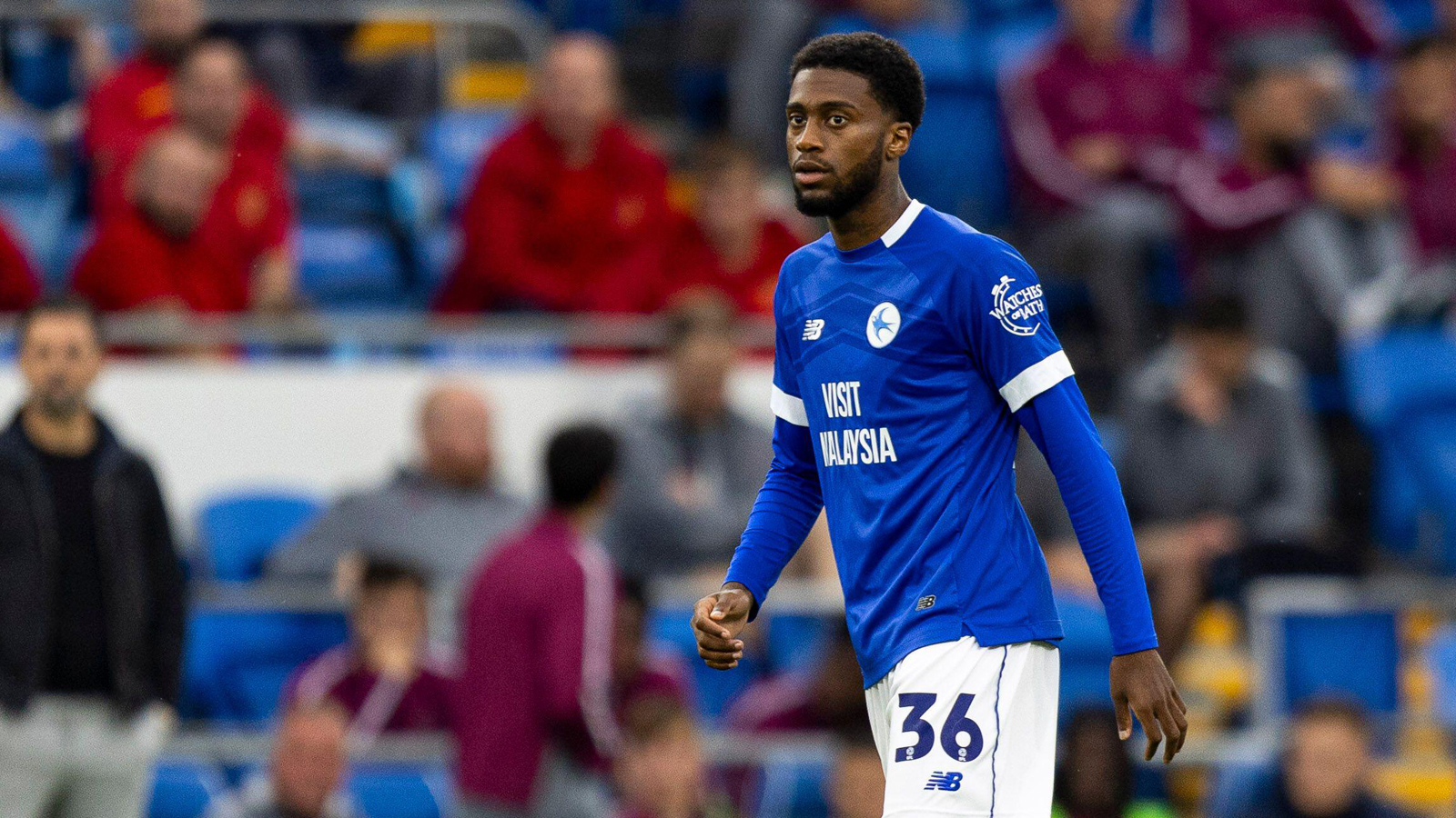 Raheem Conte in action for Cardiff City...