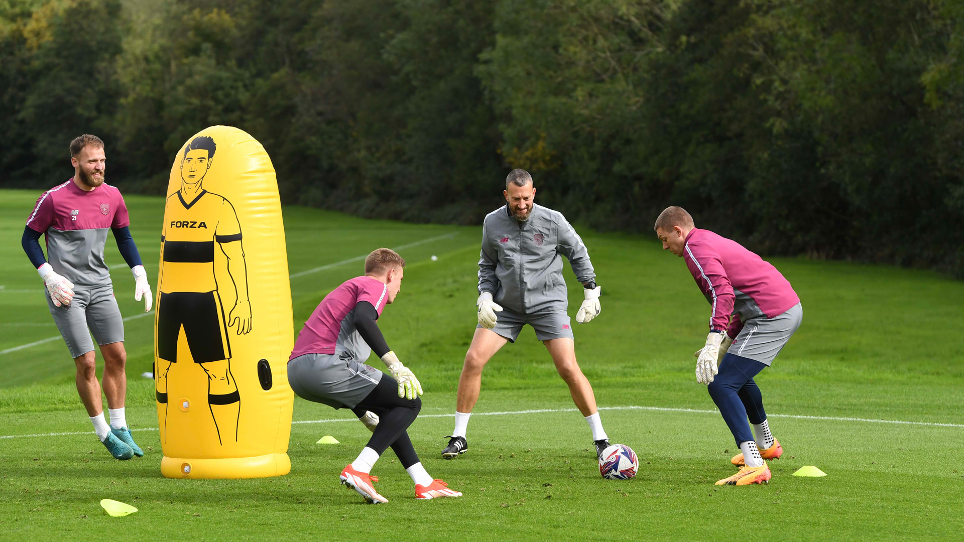 Gavin Ward training our goalkeepers...