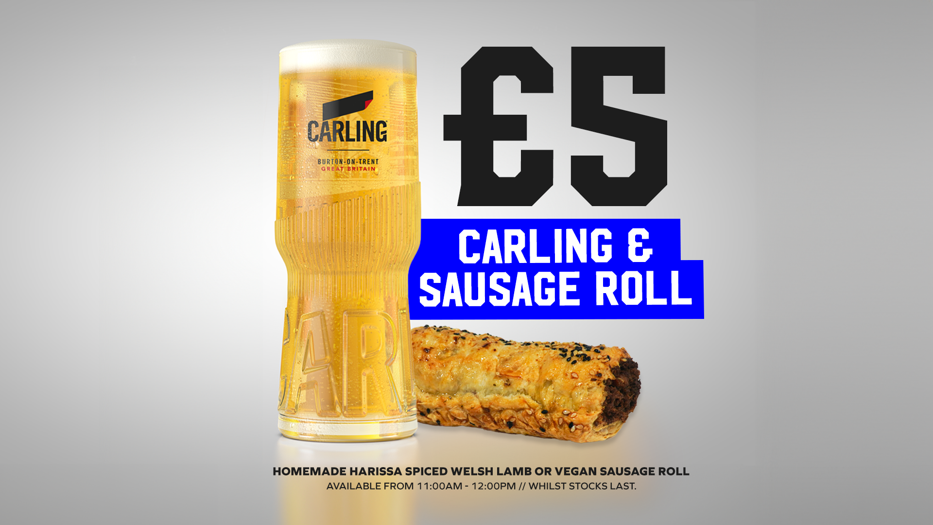 Carling & Sausage Roll