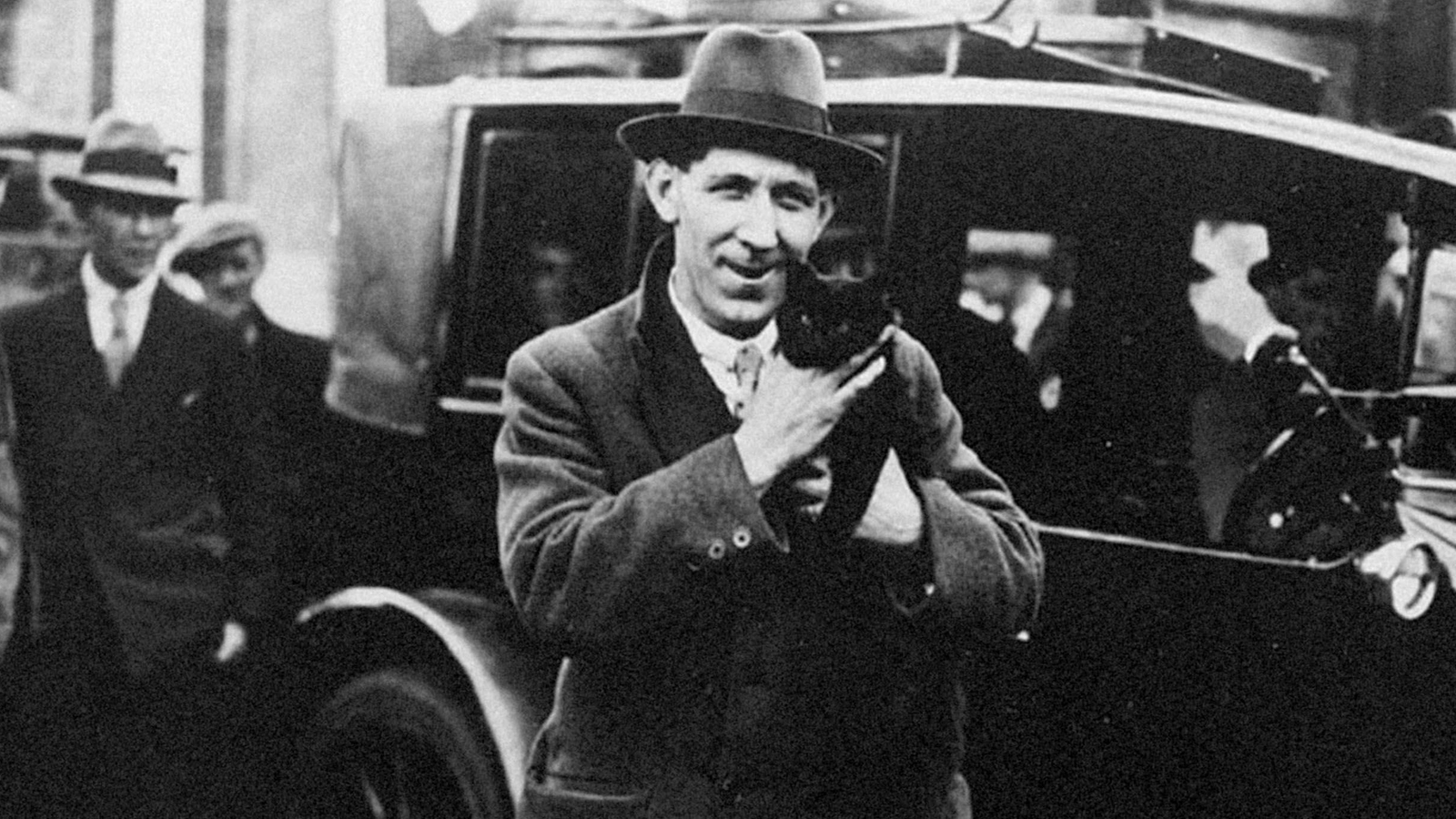 Fred Keenor with Trixie