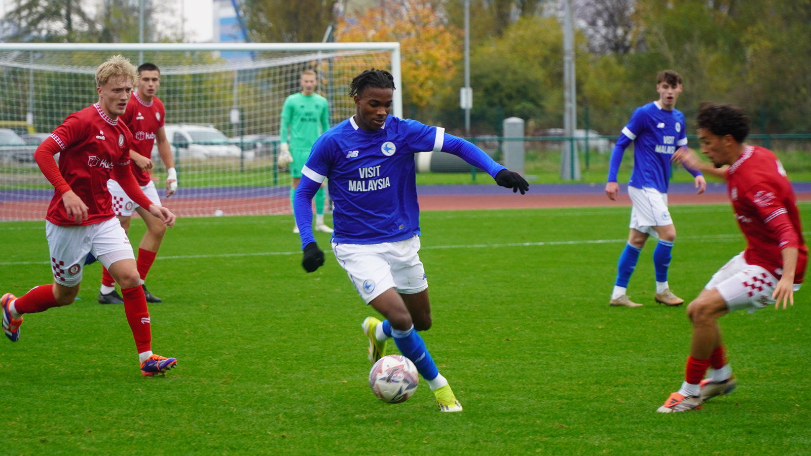 The Bluebirds in action against Bristol City...