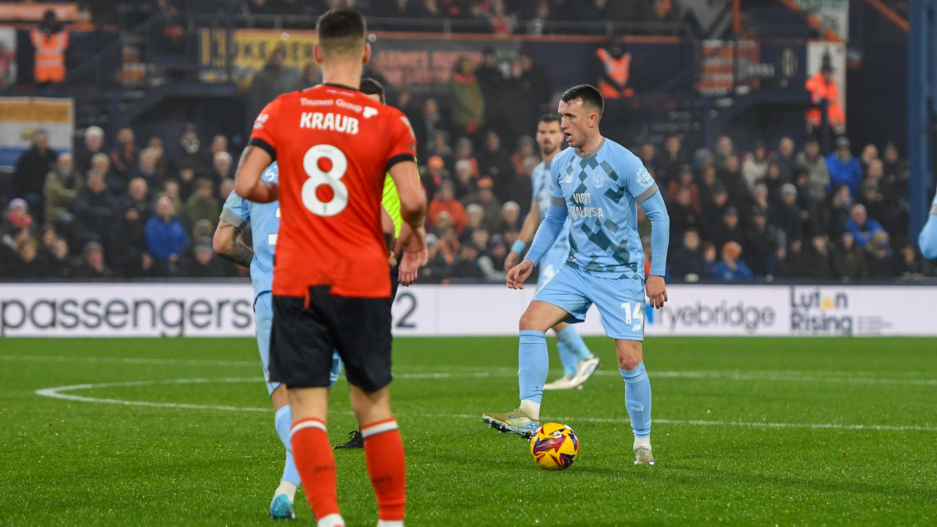 David Turnbull in action for Cardiff City