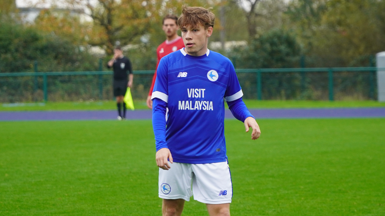 Trey George in action for City's U21s...