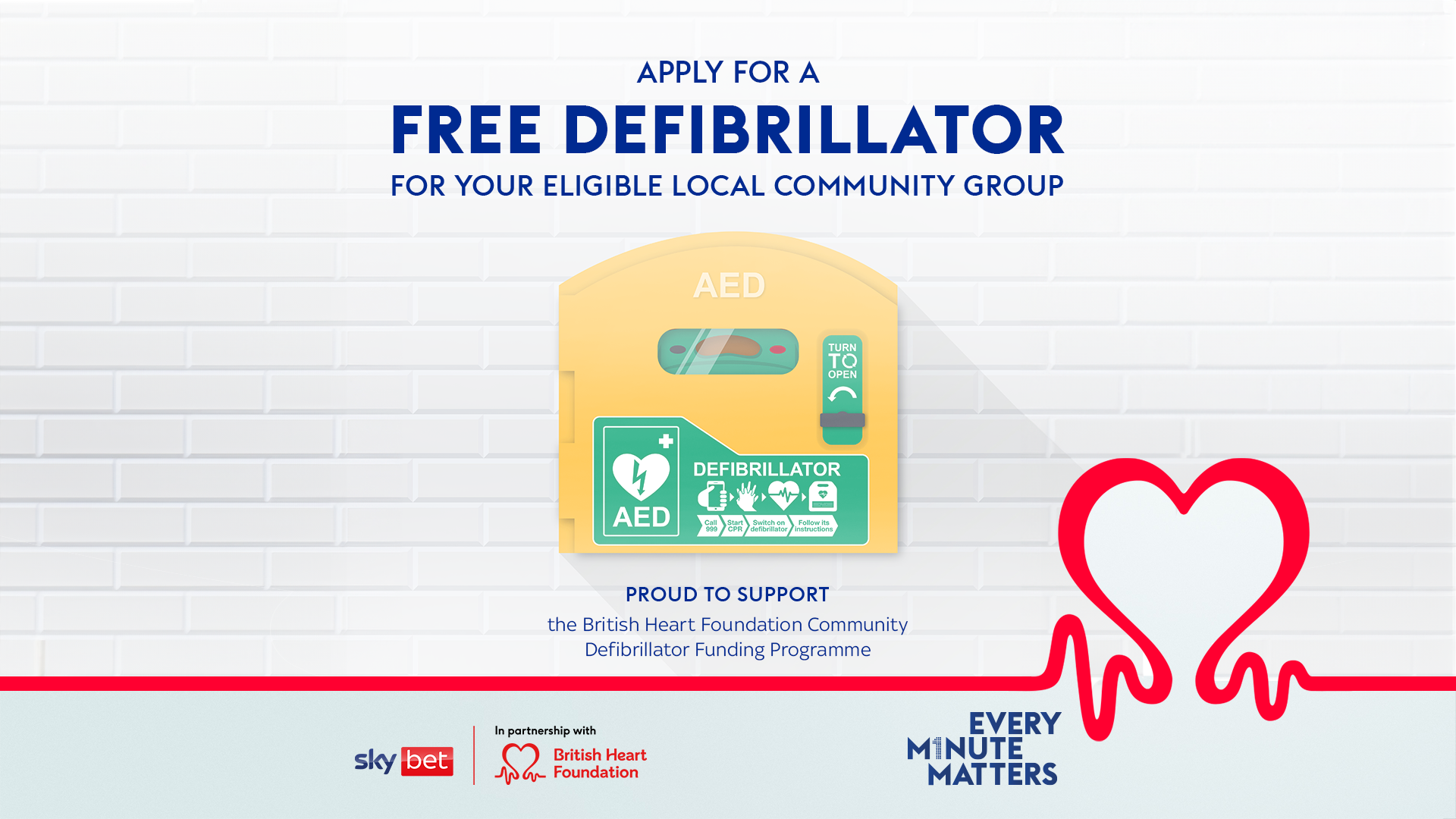 Cardiff City, Sky Bet and British Heart Foundation (BHF) have teamed up to tackle defibrillator inequality