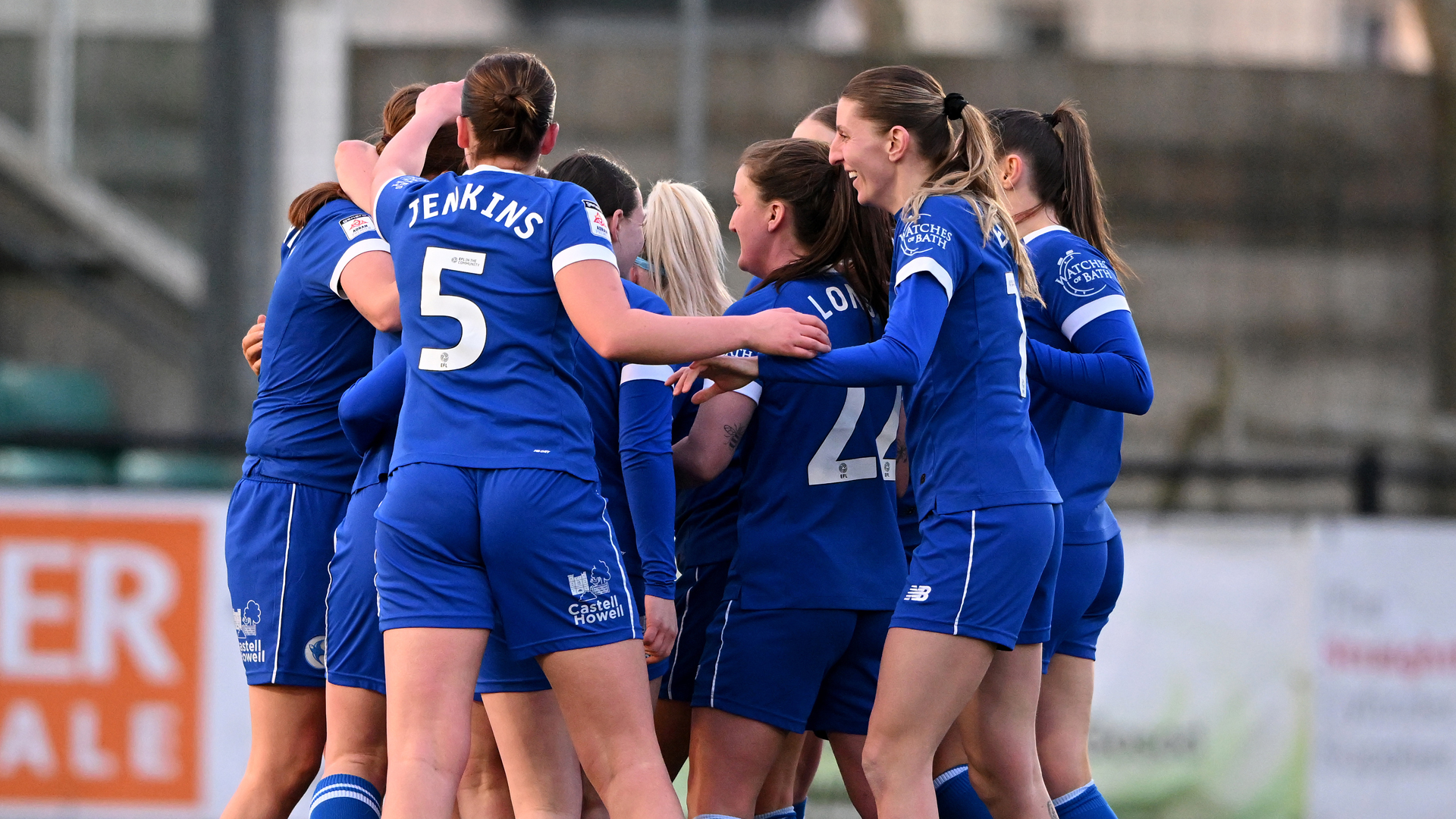 Cardiff City FC Women celebrate taking the lead