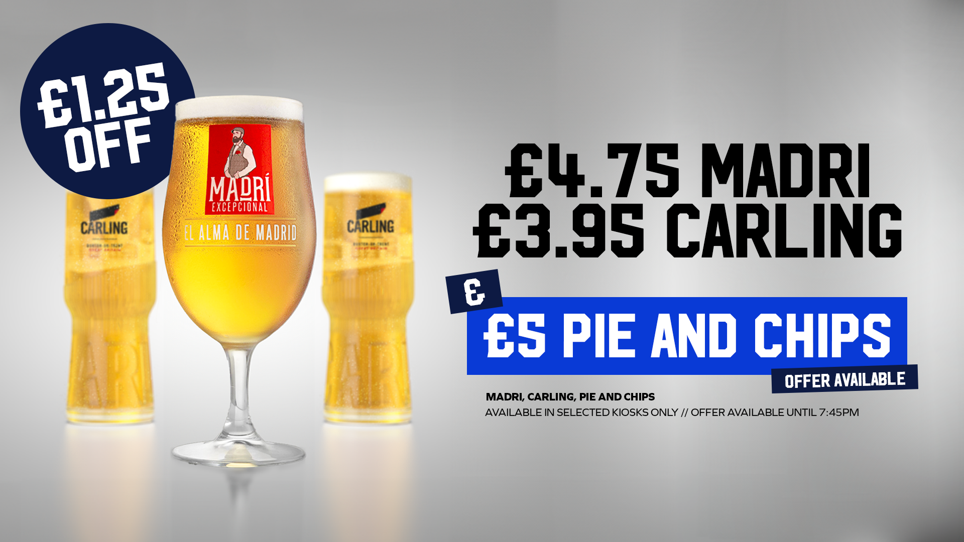 Food and drink offer vs. Luton Town