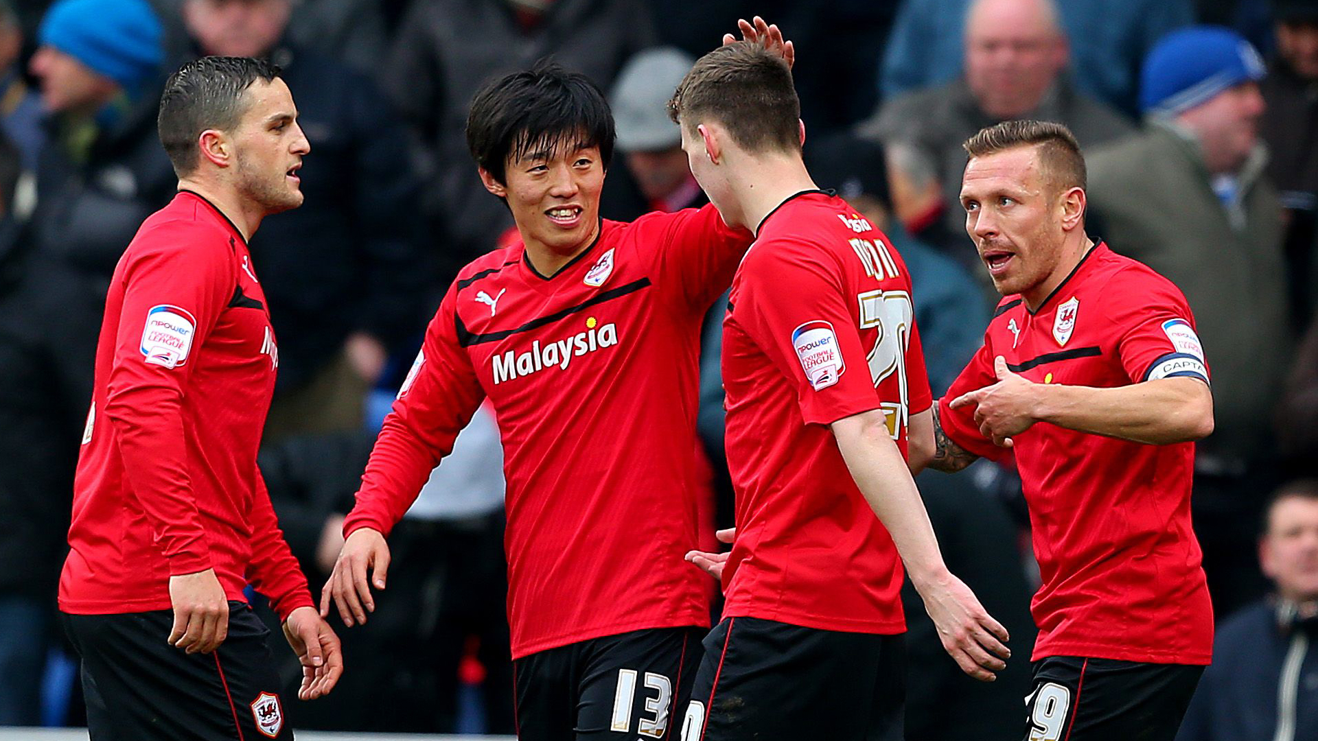 Joe Mason scores for Cardiff City