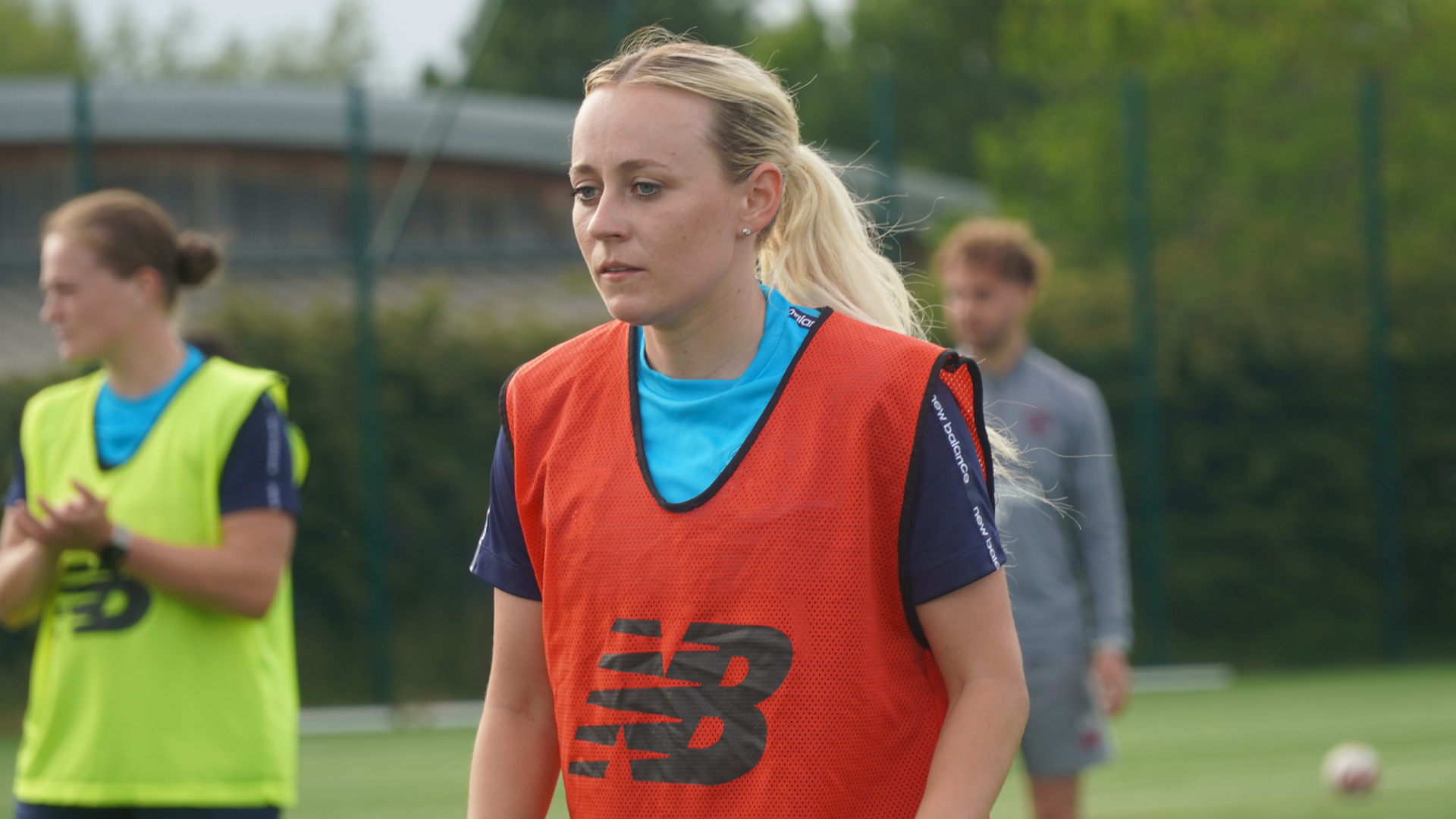 Kerry Walklett in training for Cardiff City FC Women