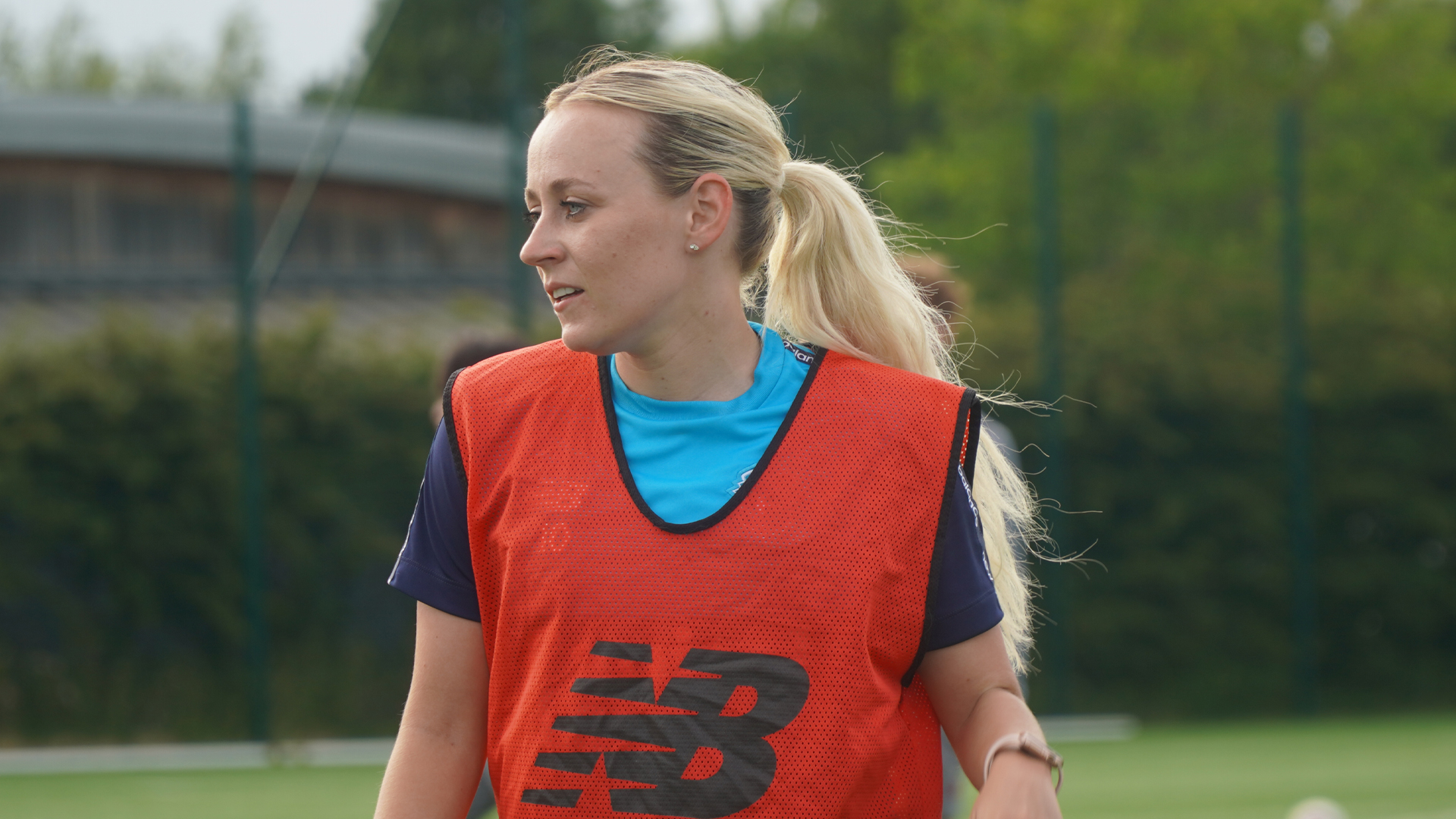 Kerry Walklett in training for Cardiff City FC Women