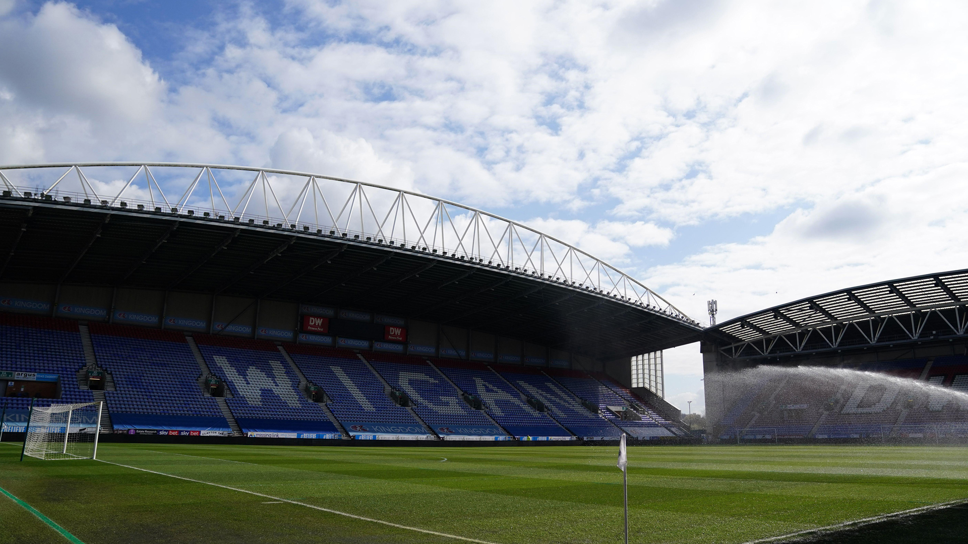 The Brick Community Stadium, home of Wigan Athletic FC.