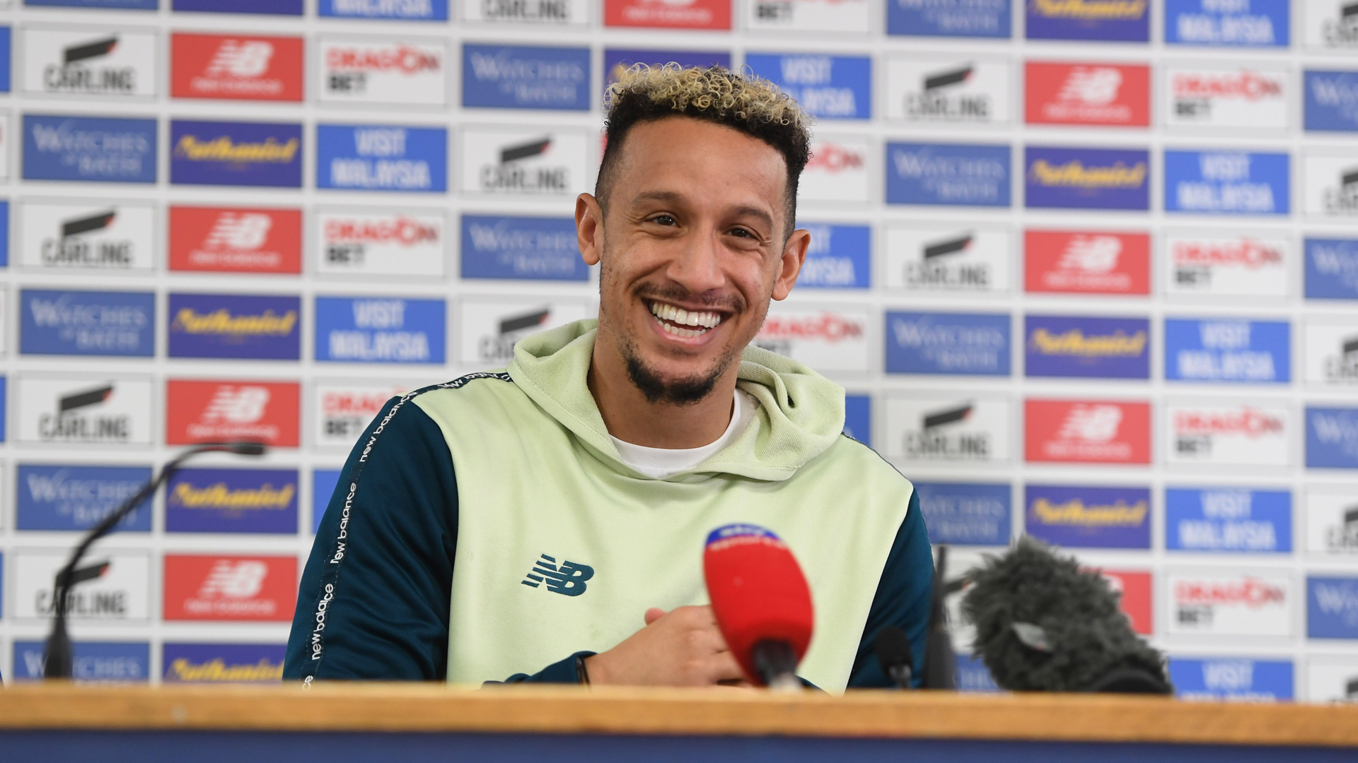 Callum Robinson speaks with the press ahead of Tuesday's Carabao Cup Quarter Final at CCS.