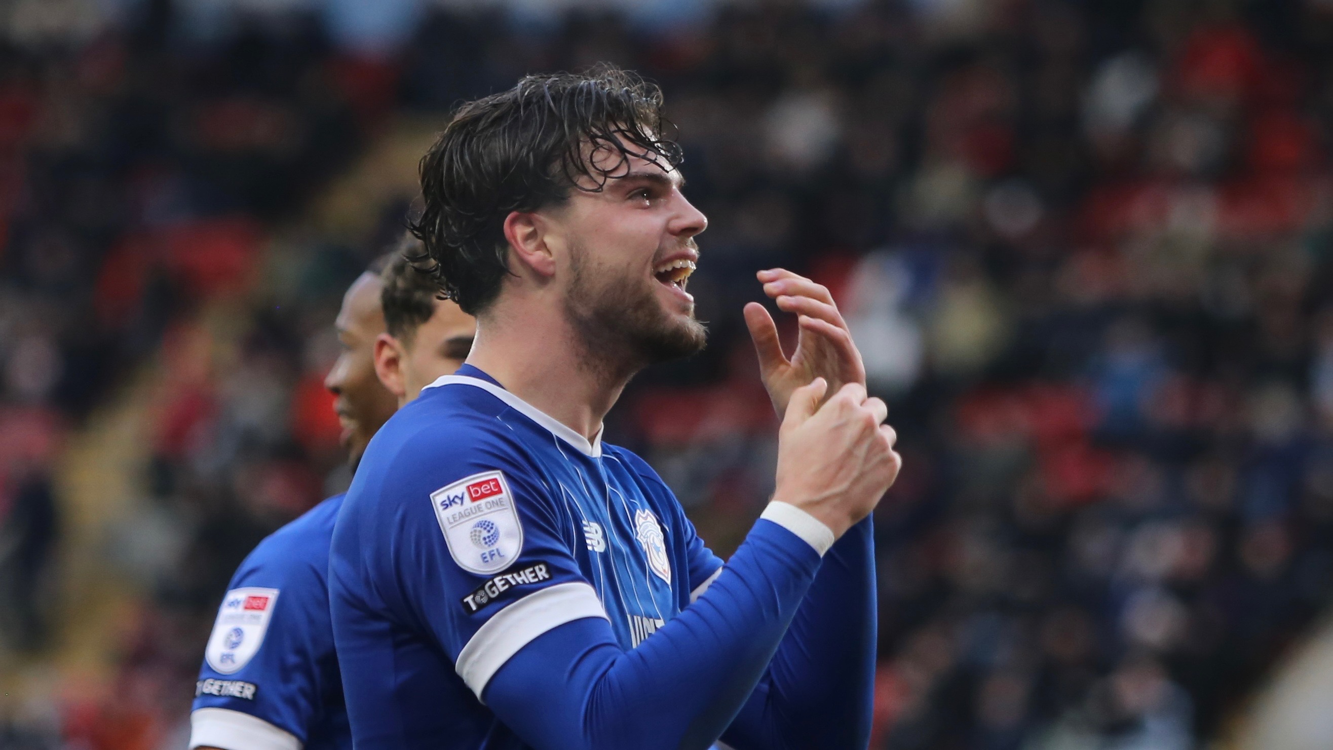 Ollie Tanner in action for Cardiff City FC