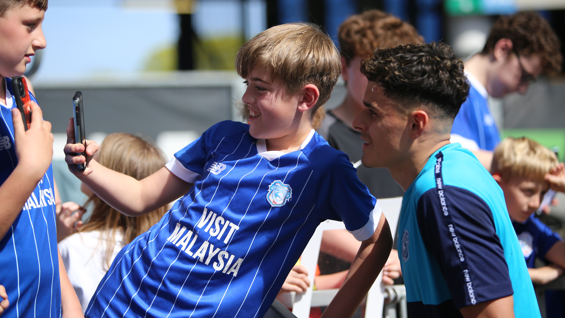 Alex Robertson meets the City fans