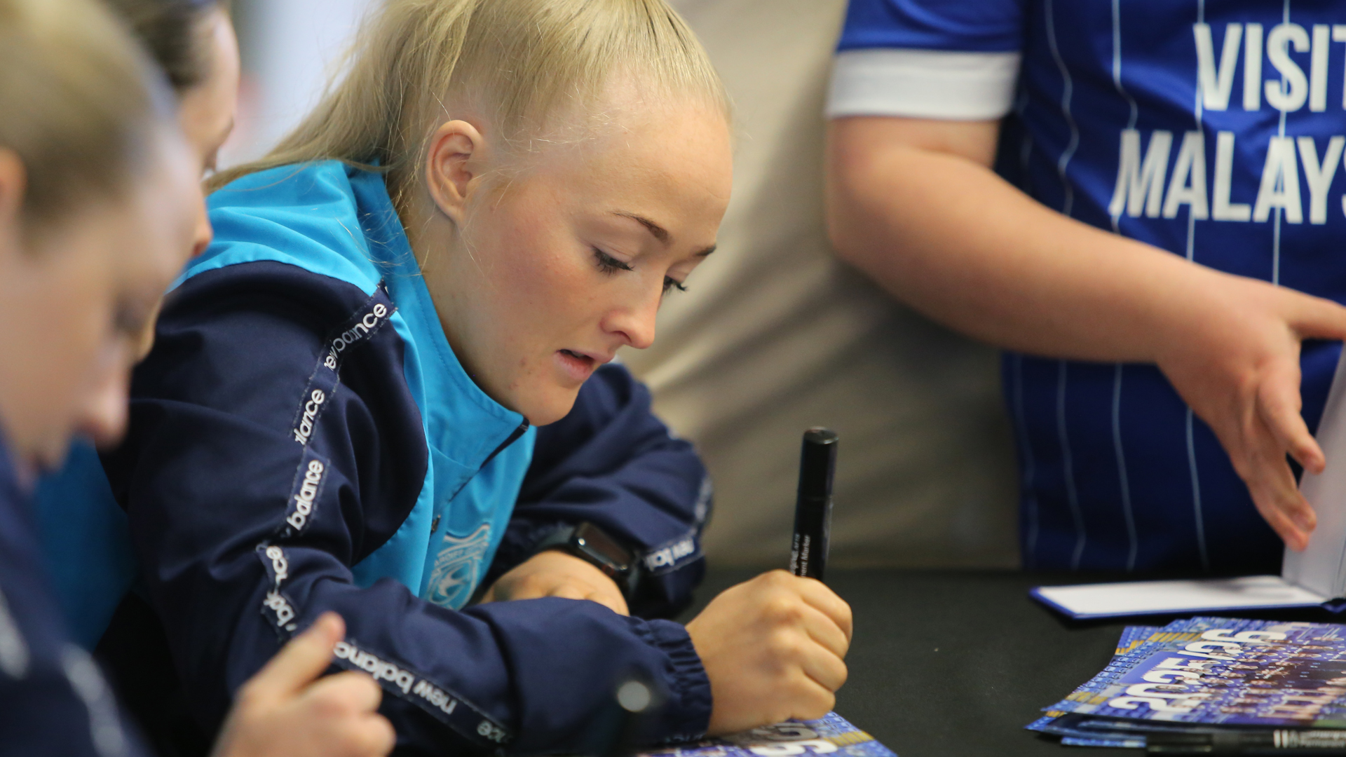 Lily Billingham meets the City fans