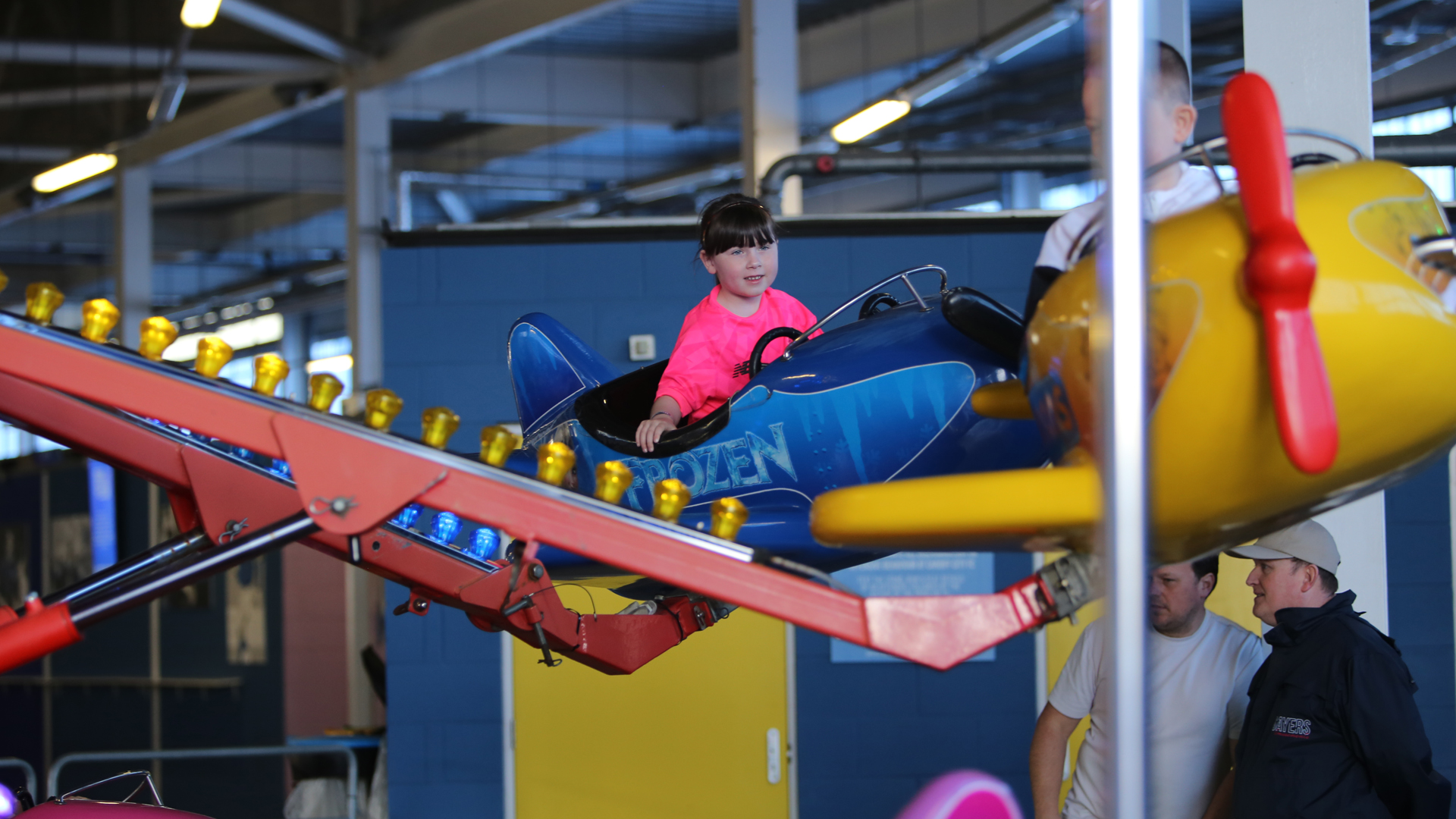 City fans in the concourse