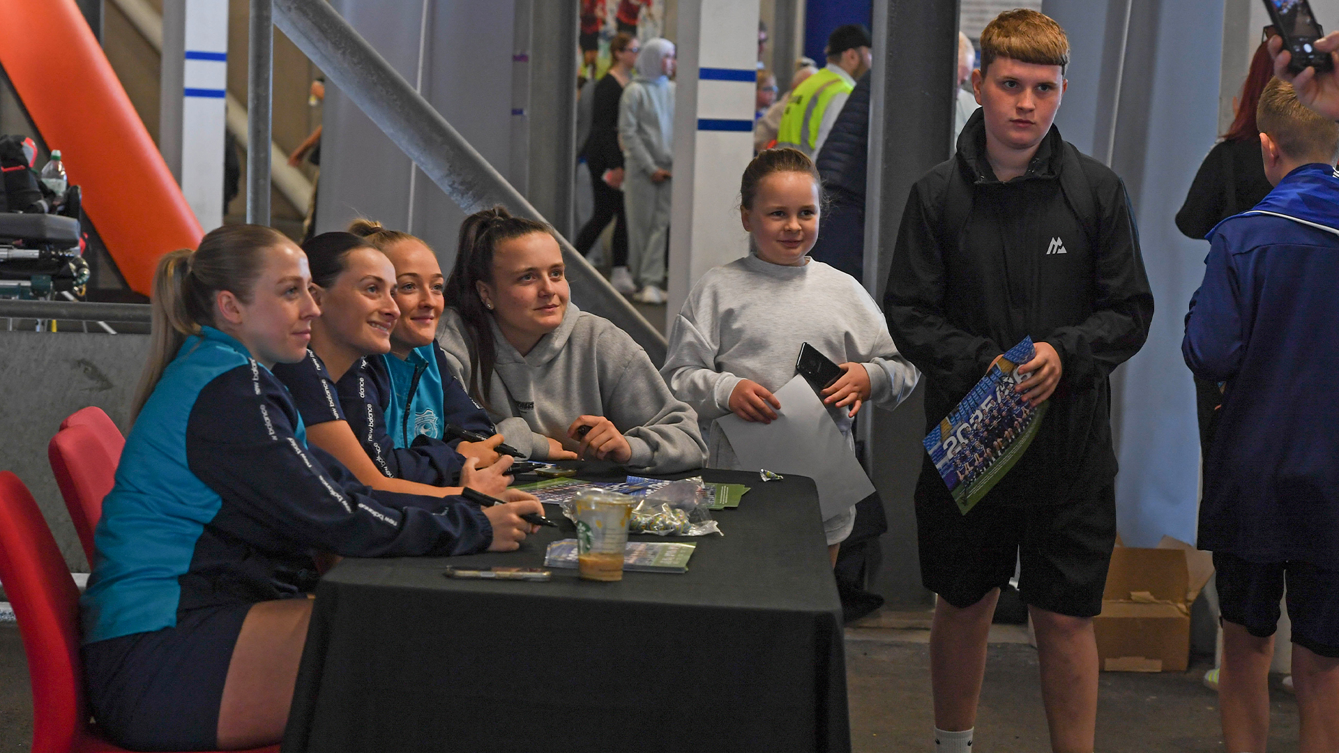 Cardiff City FC Women's squad meet the fans