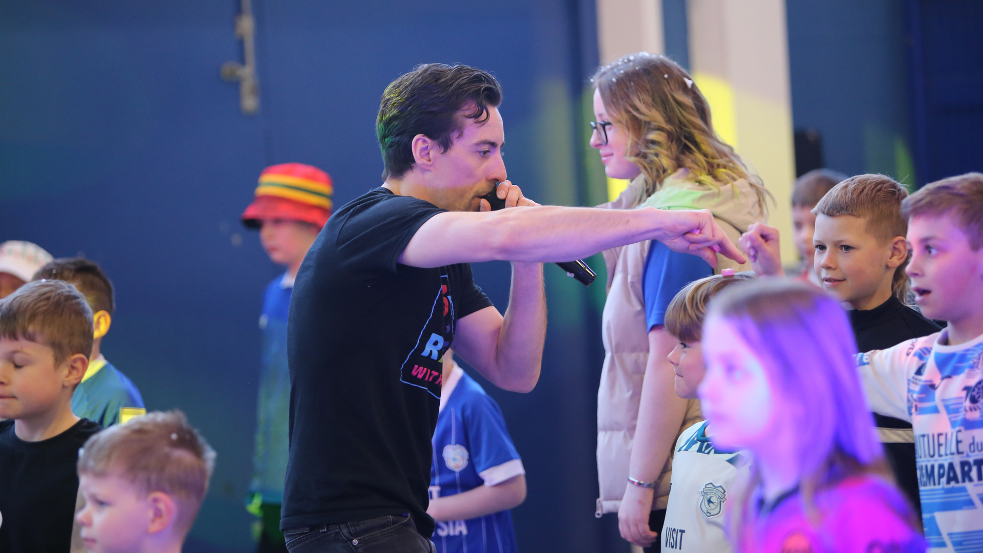 City fans in the concourse