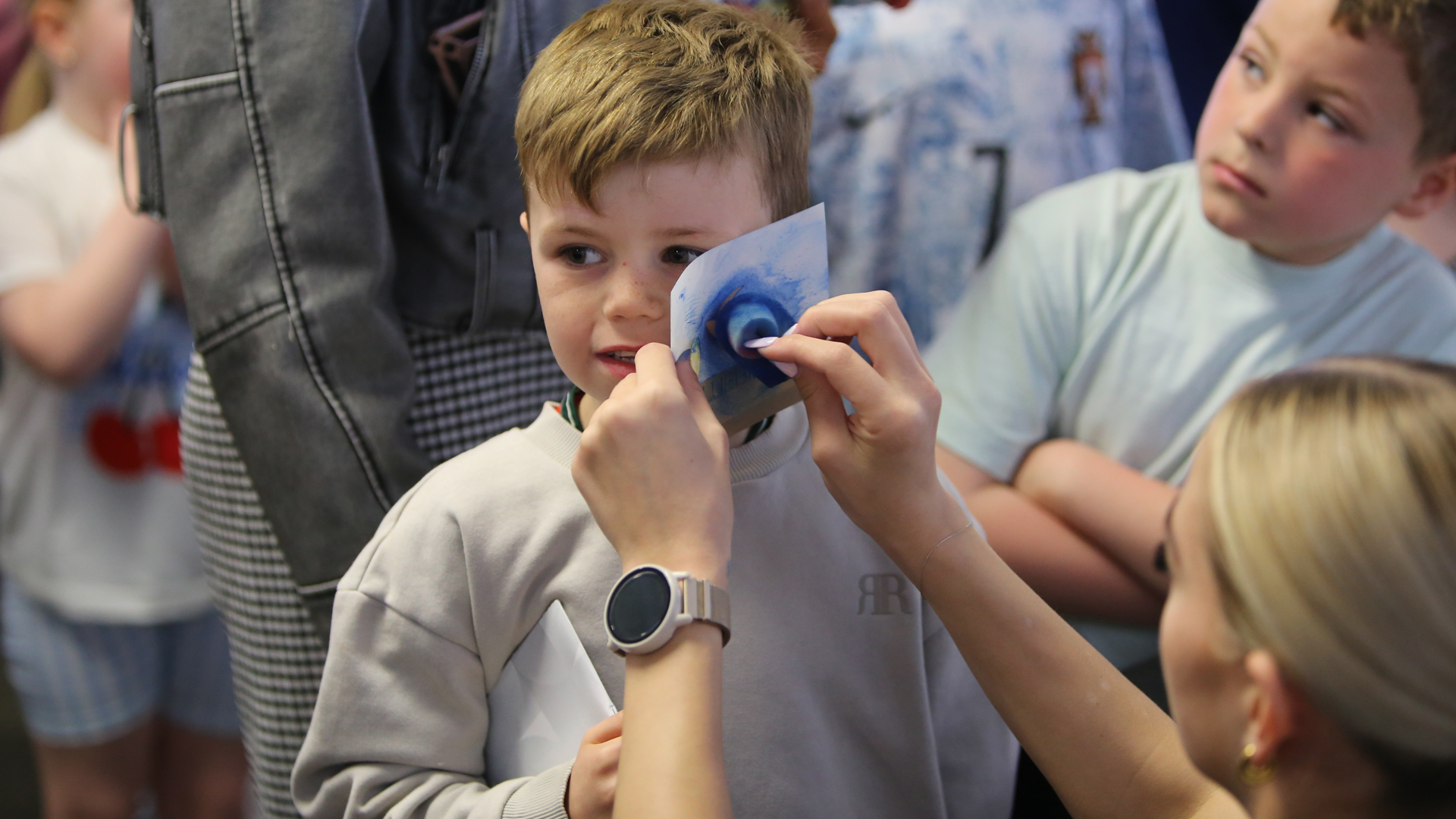 City fans in the concourse