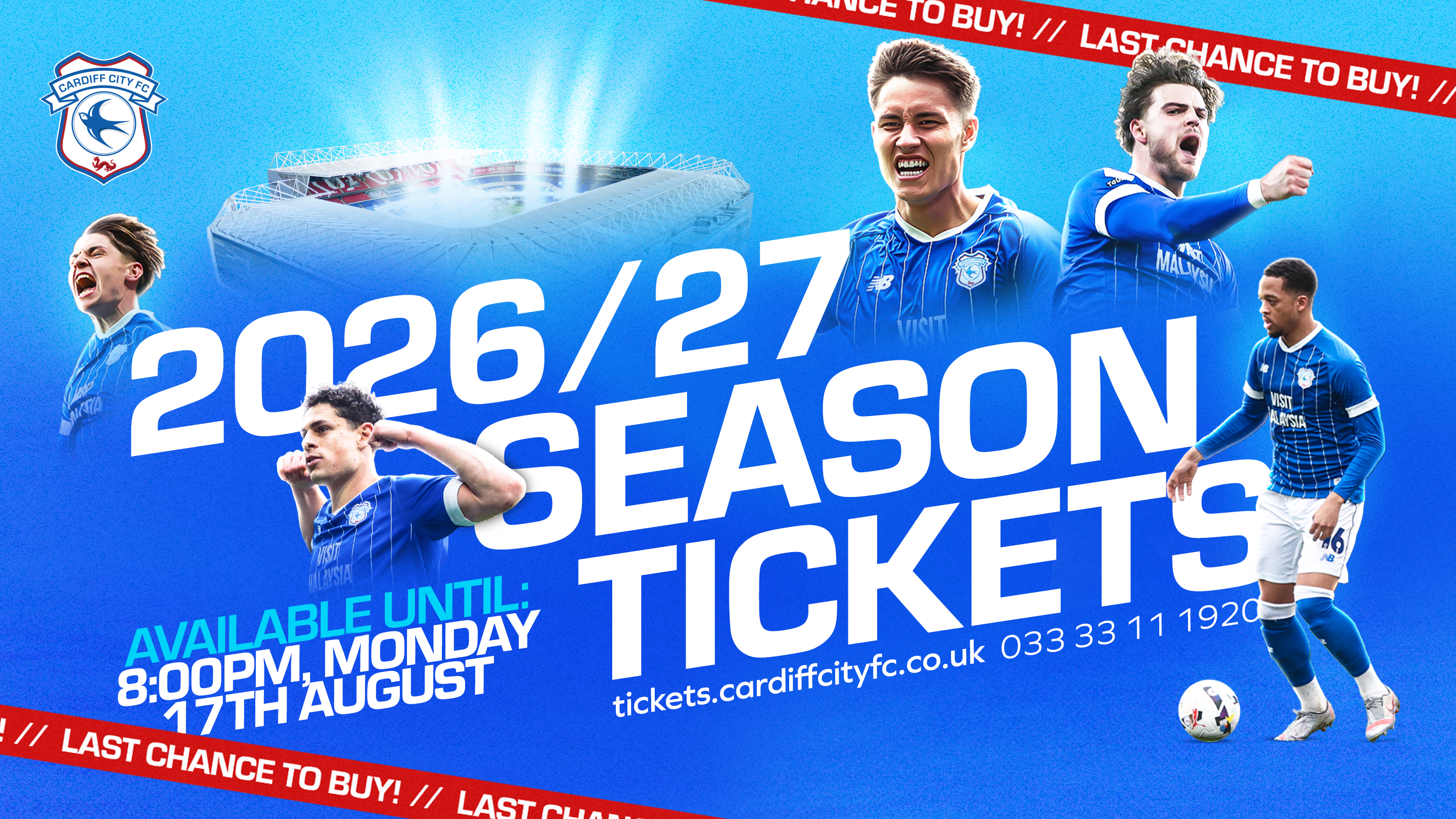 2026/27 Cardiff City Season Tickets