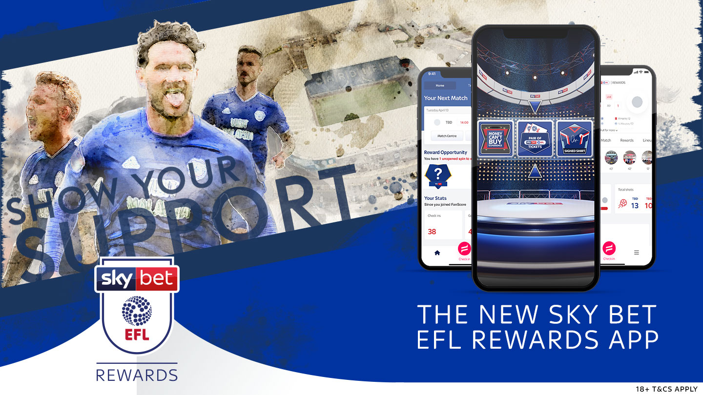 Download the Sky Bet EFL Rewards app...