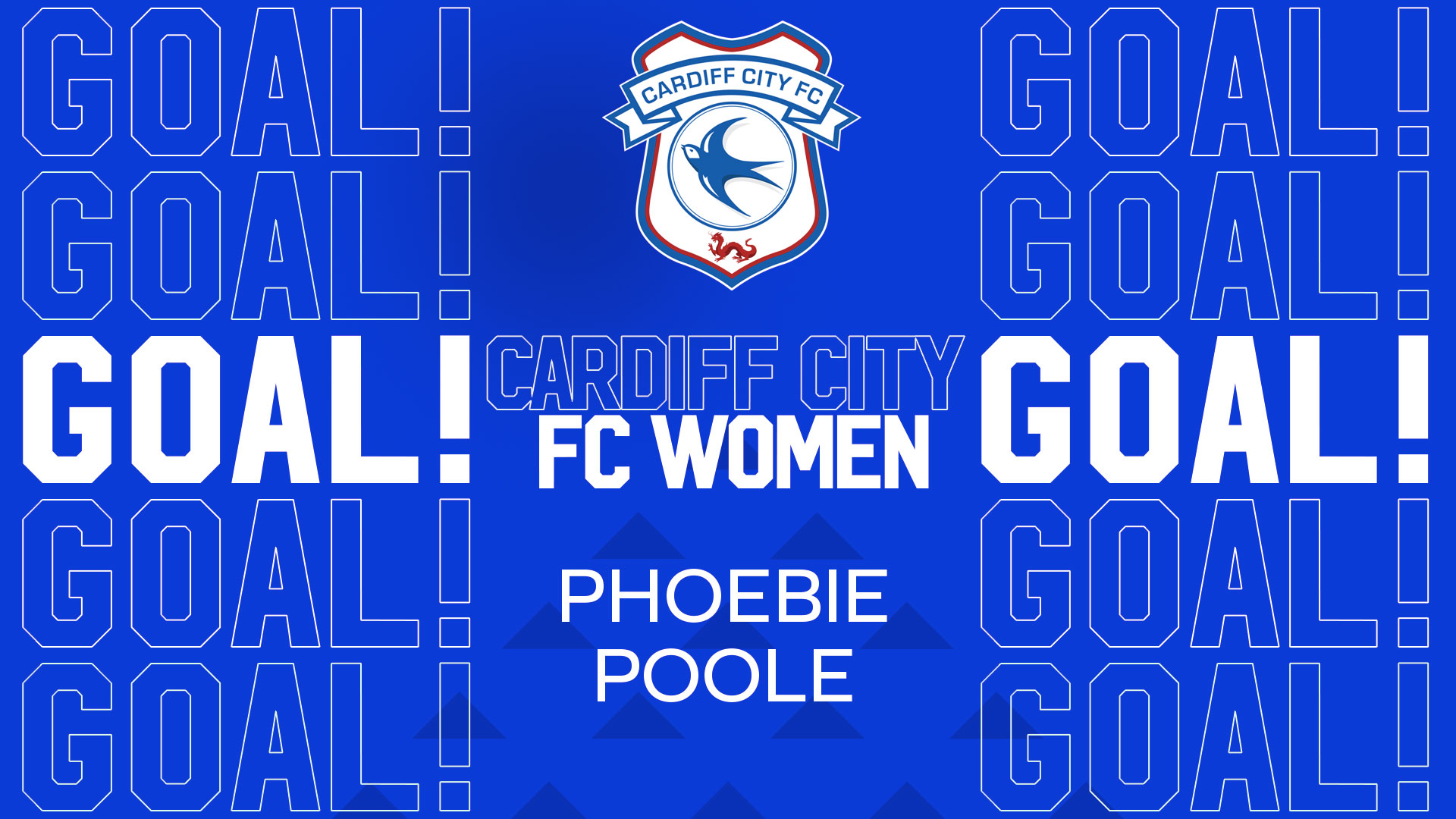 Phoebie Poole gives City a three goal lead...