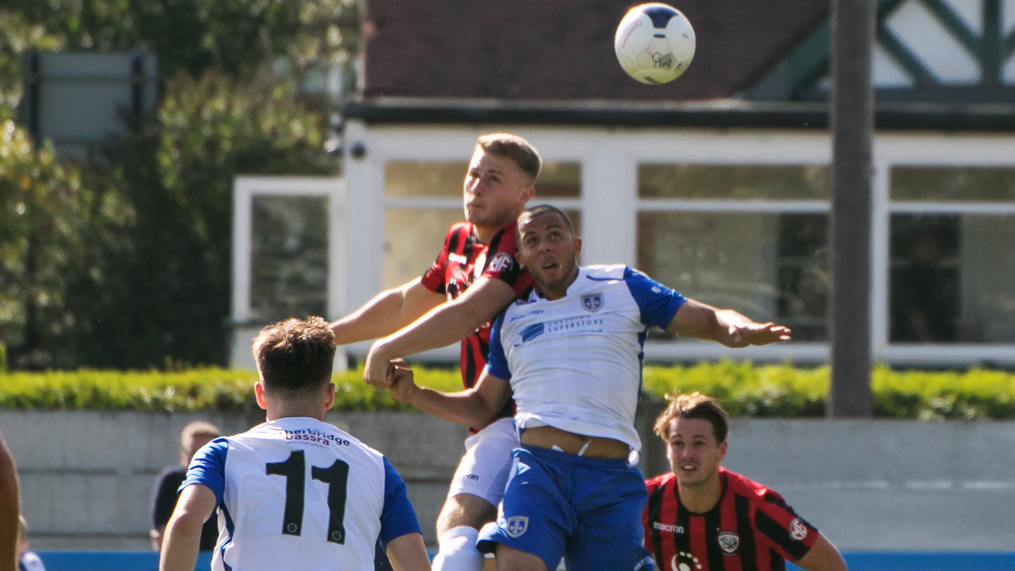 Bodenham in action for the Bulls at Guiseley...