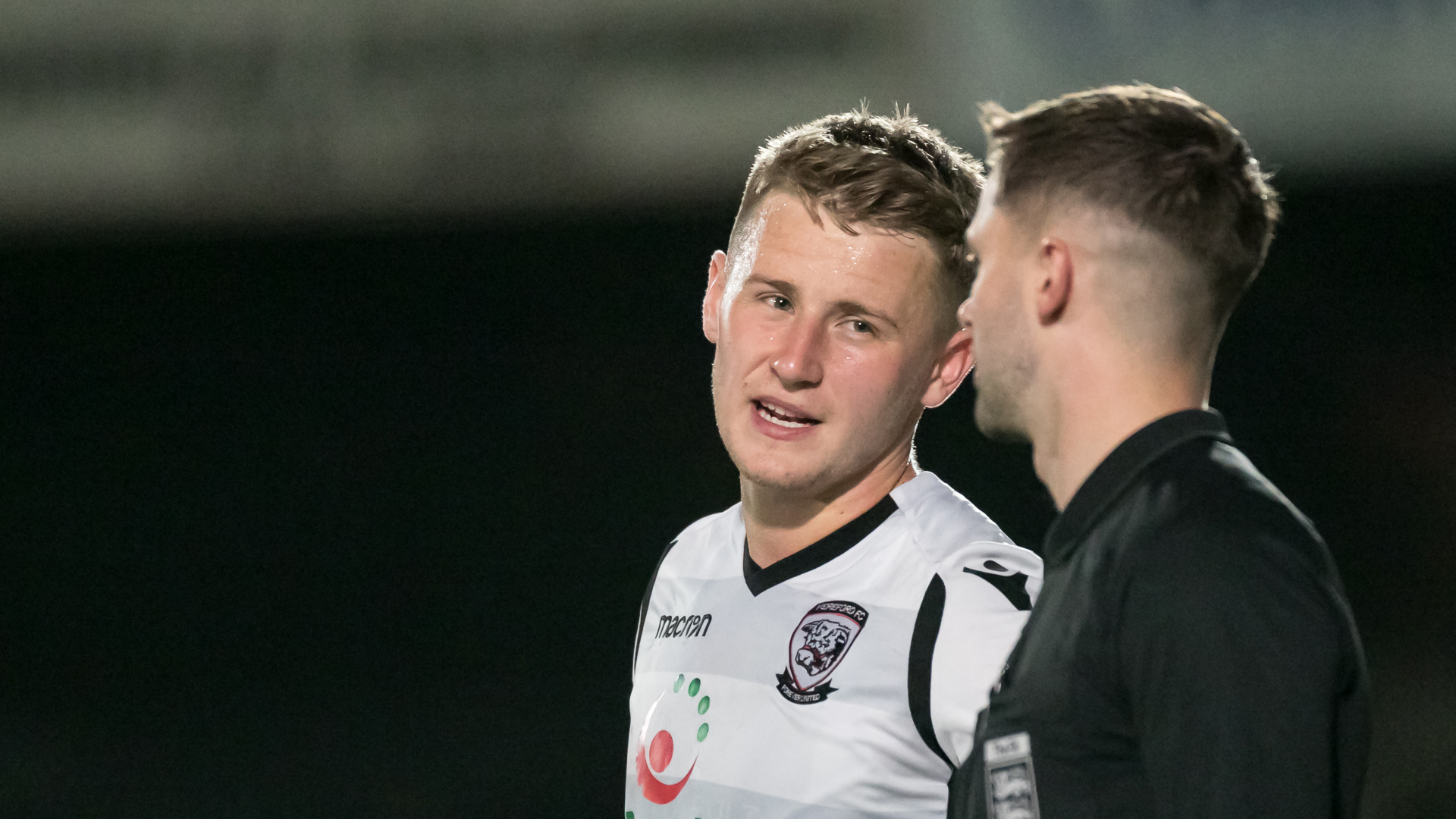 Jack Bodenham in action for Hereford FC...