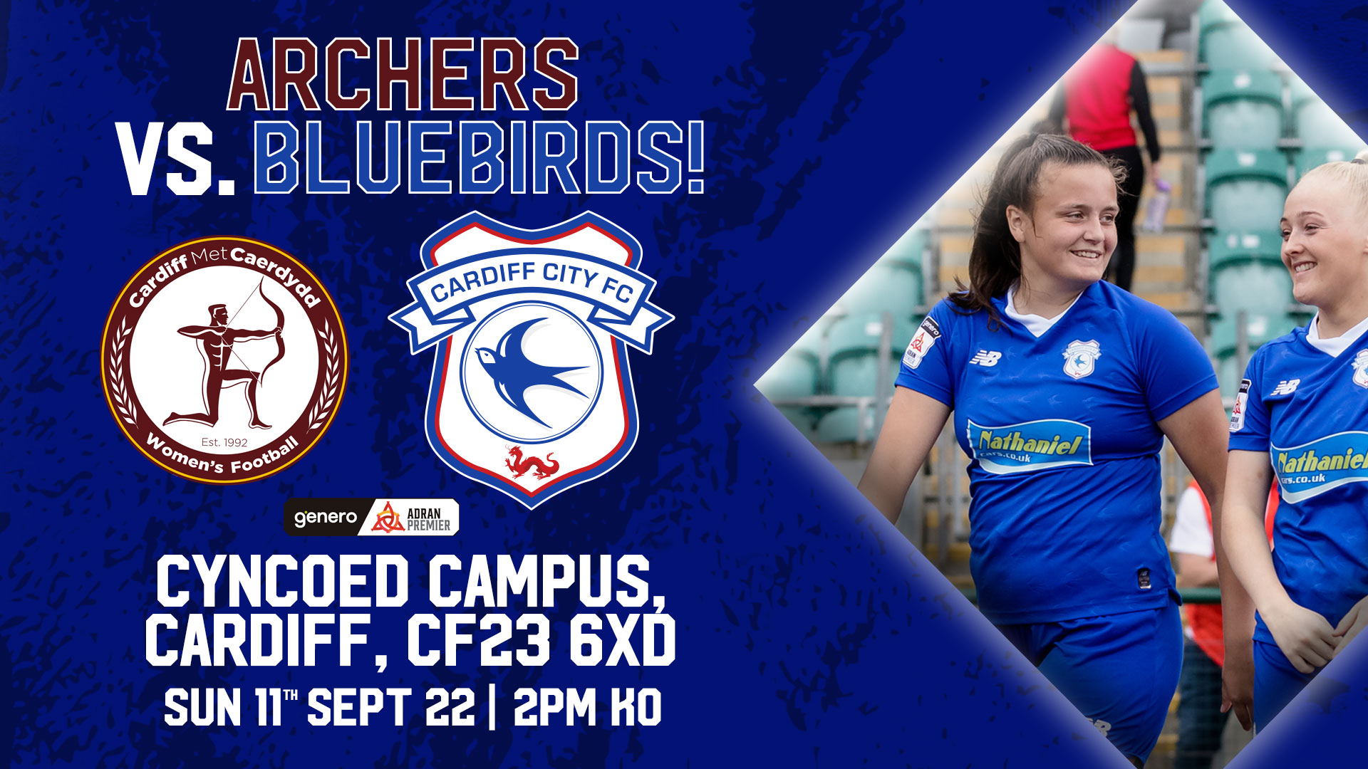 Next up for the Bluebirds is a trip to Cyncoed Campus...