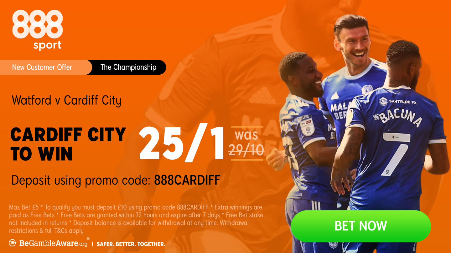 888 Sport Odds - City vs. Watford