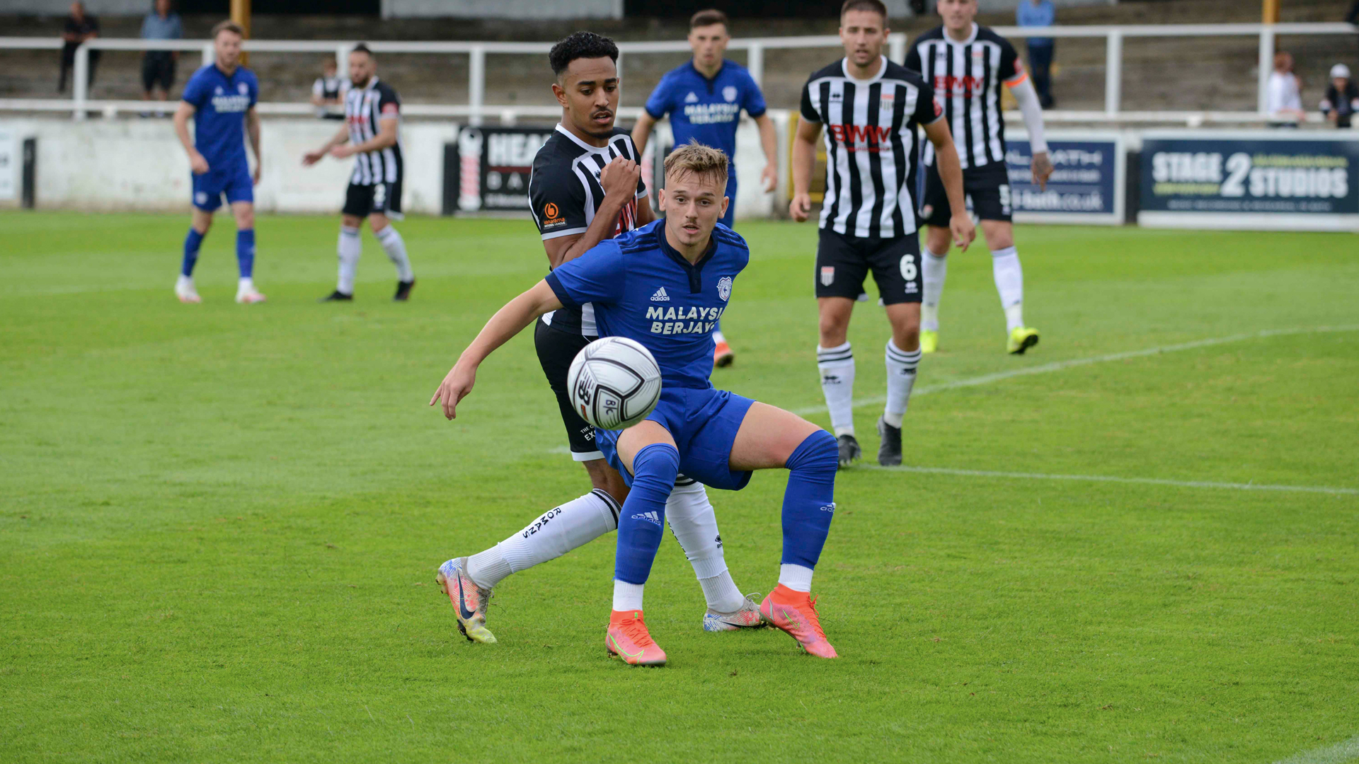 Isaak Davies scored City's fifth against Bath...