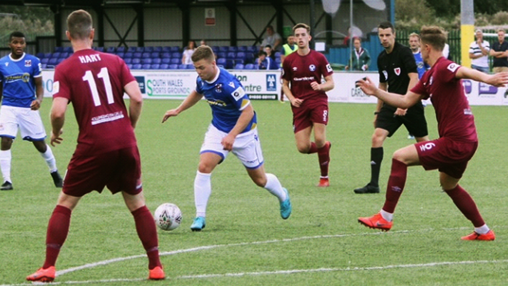 Dan Griffiths starring in an important win for Penybont...