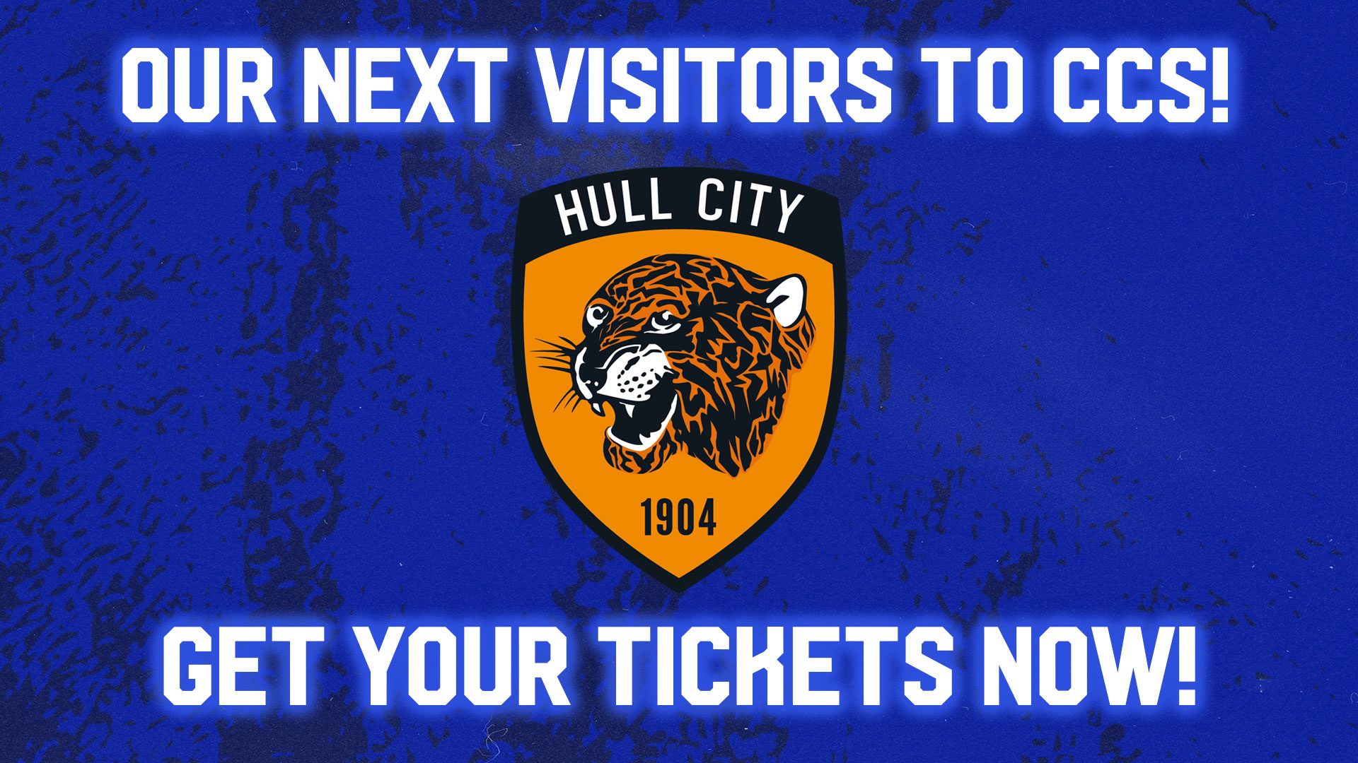 Hull City are the next visitors to CCS...